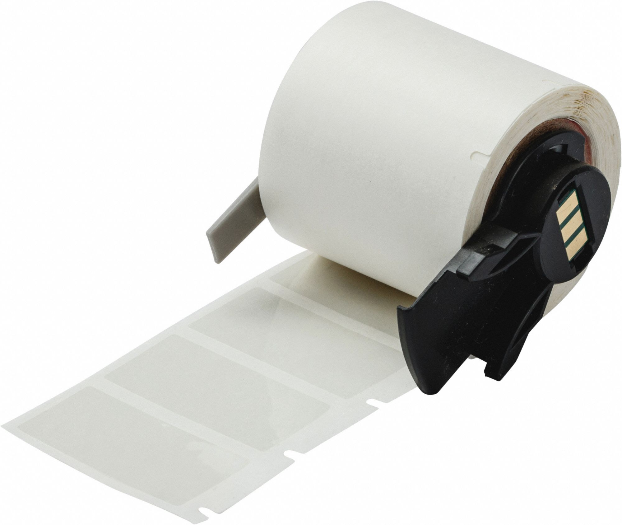 Pre-Cut Label Stock Roll: Rectangle, 3/4 in x 1 1/2 in, 3/4 in x 3/4 in, Autoclavable Polyester