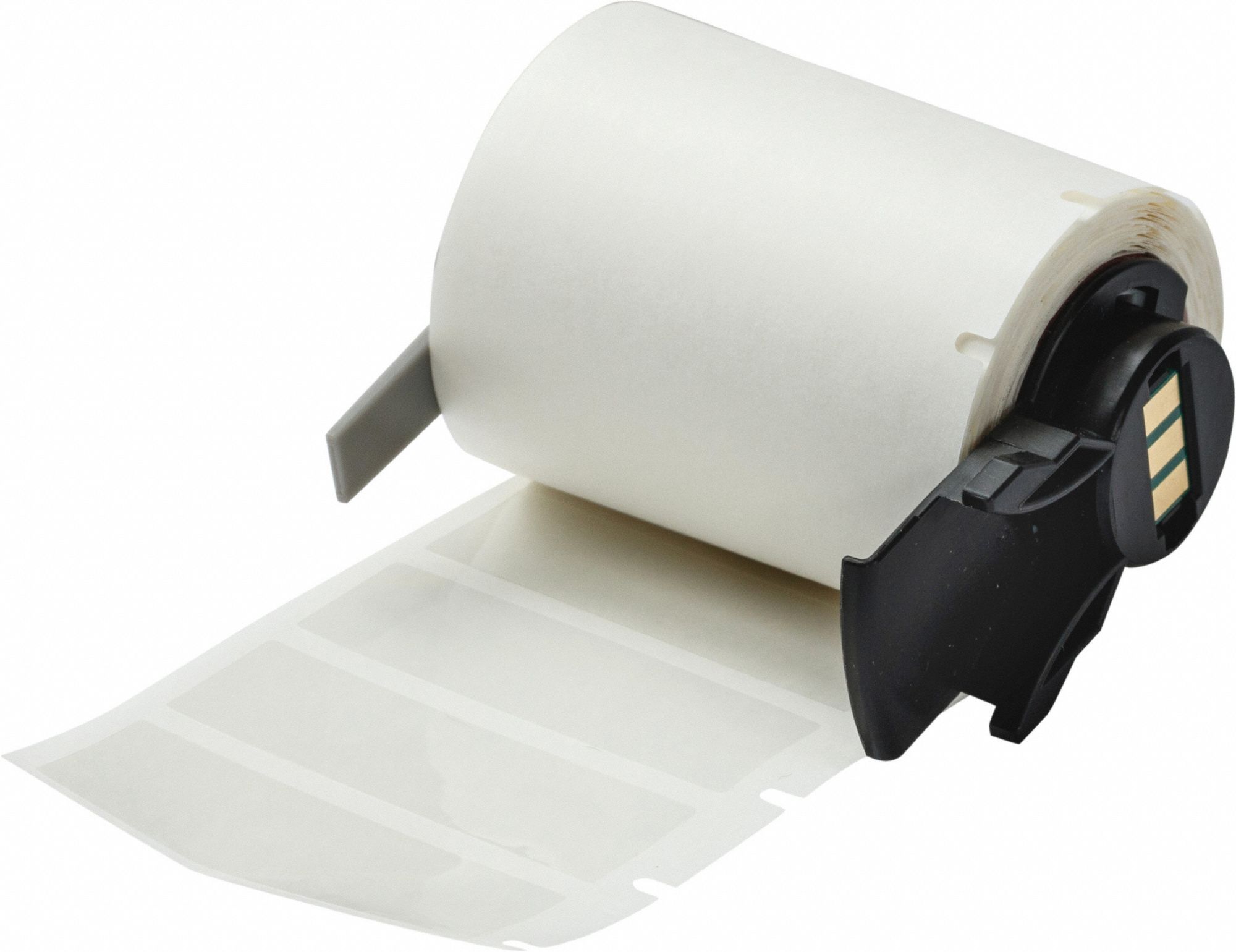 Pre-Cut Label Stock Roll: Rectangle, 19/32 in x 19/32 in, 19/32 in x 19/32 in, Clear, -94°F to 212°F