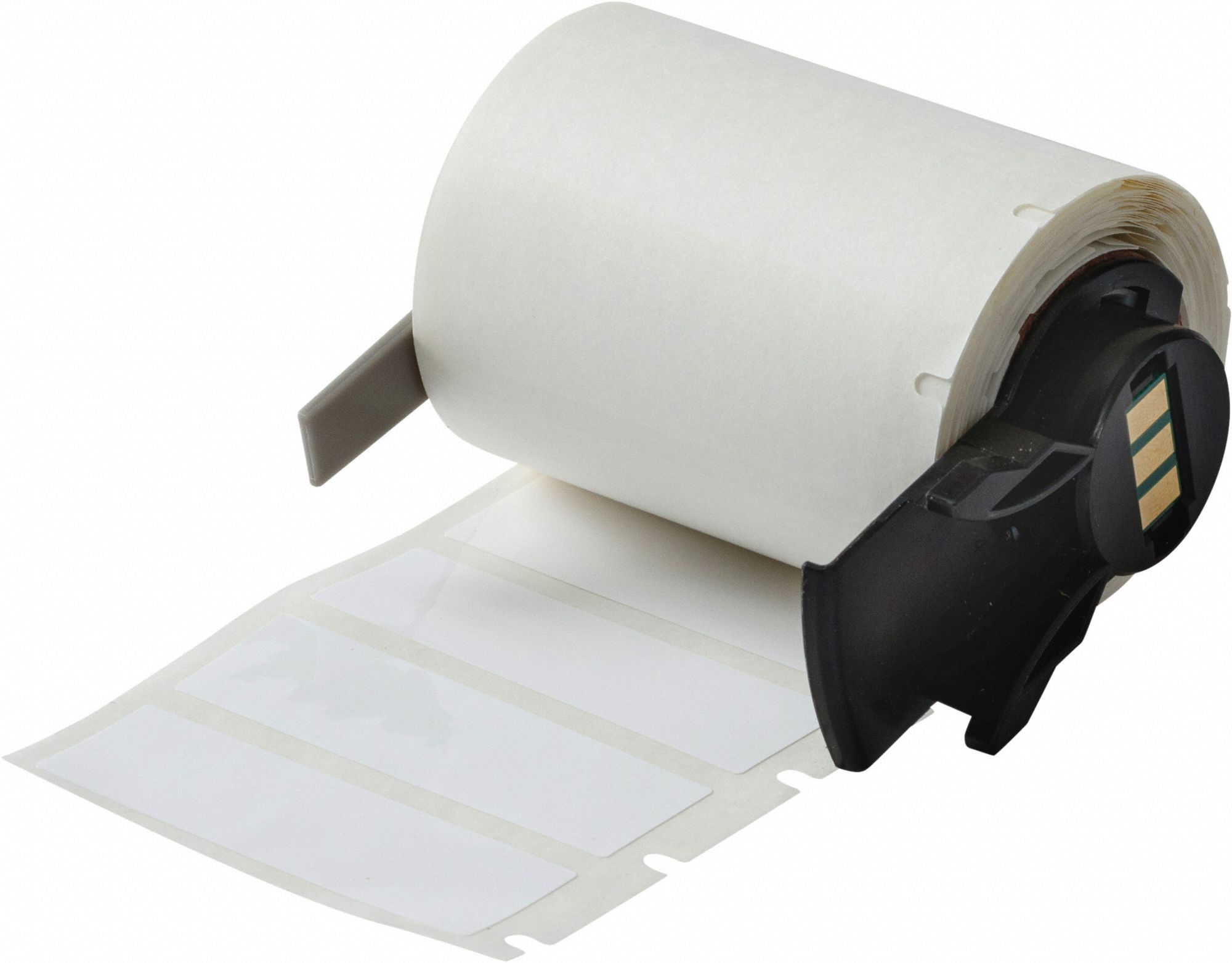 Pre-Cut Label Stock Roll: Rectangle, 19/32 in x 19/32 in, 19/32 in x 19/32 in, White, -94°F to 230°F