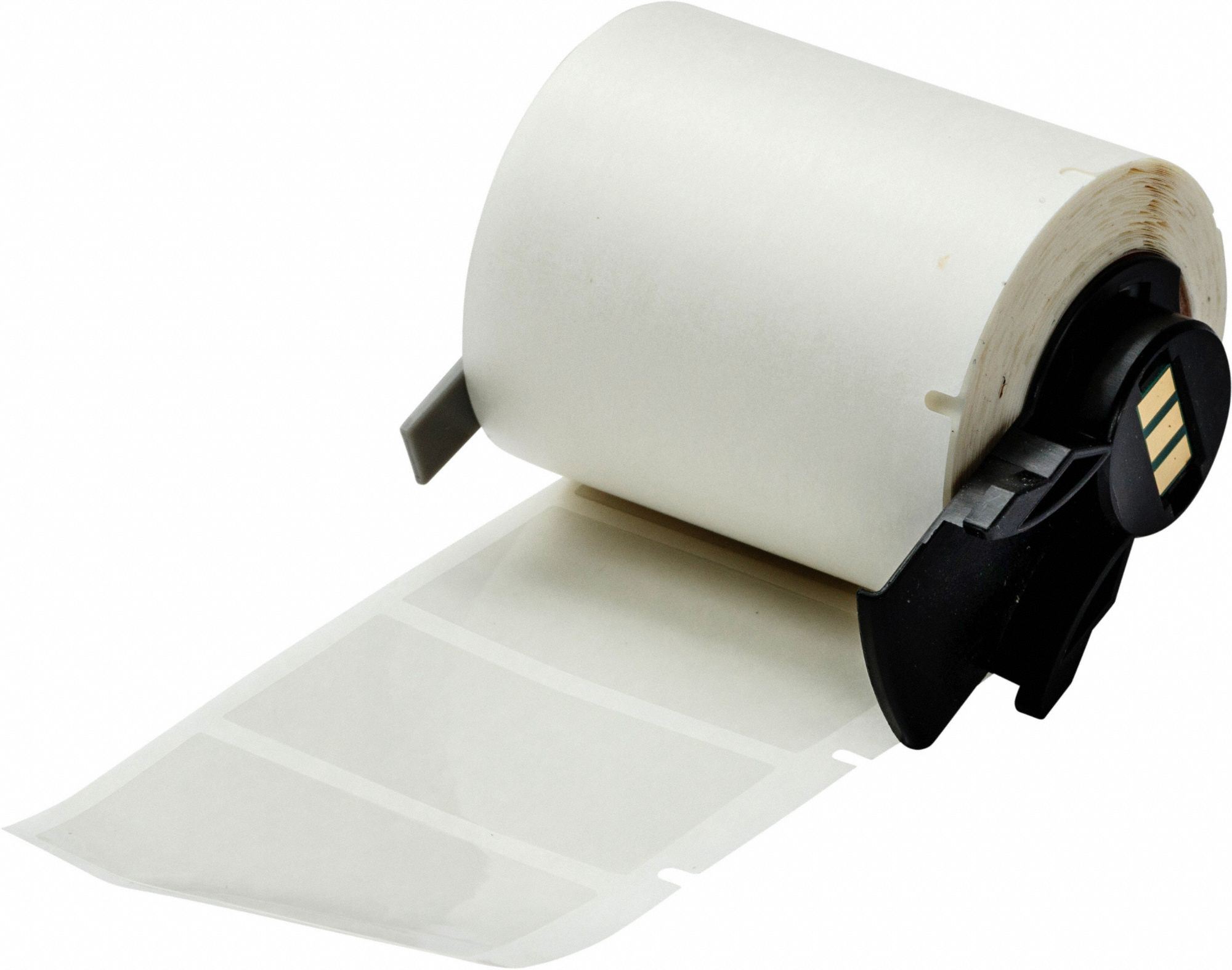 Pre-Cut Label Stock Roll: Rectangle, 1 in x 1 in, 1 in x 1 in, Autoclavable Polyester, Clear