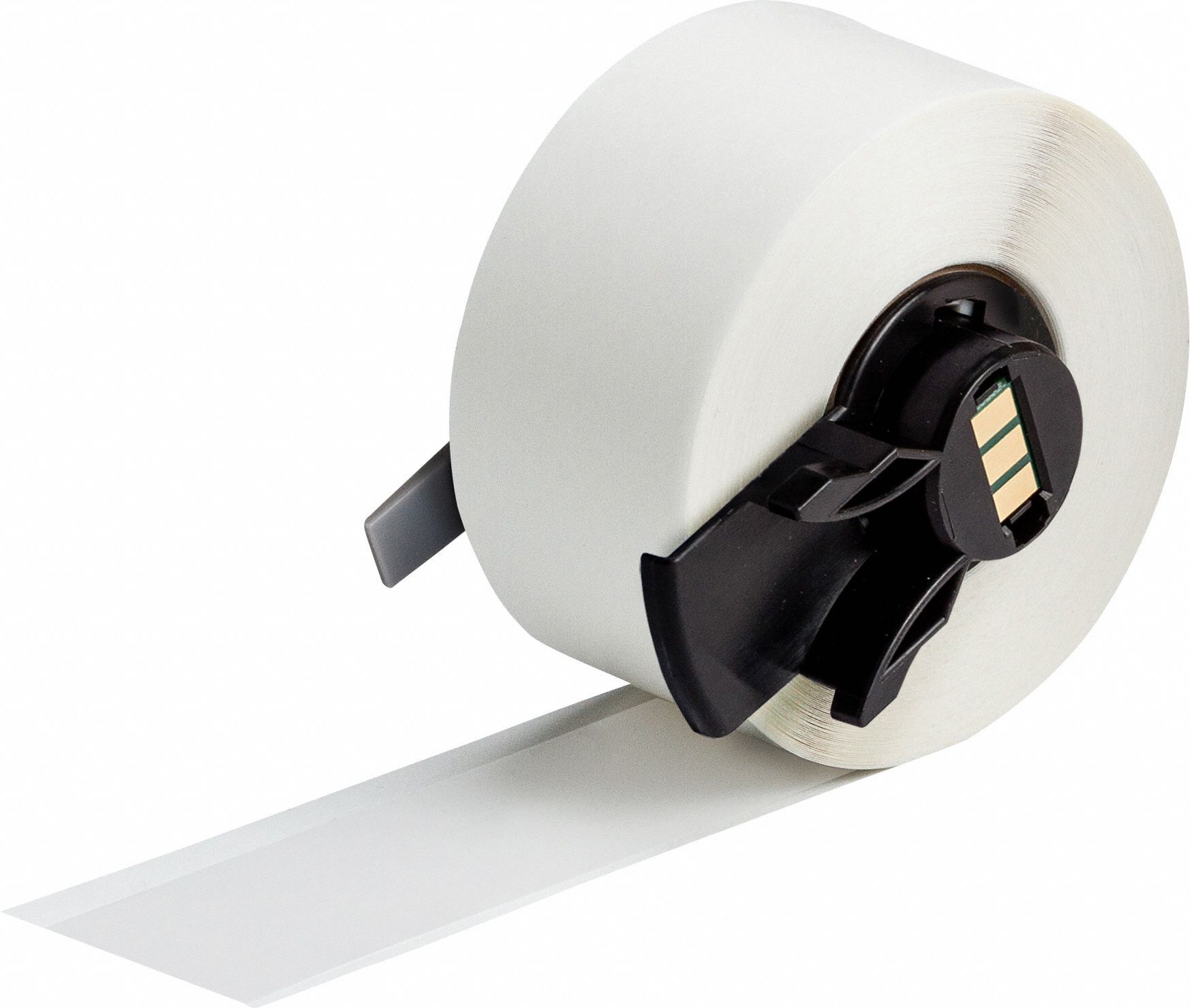 Continuous Label Stock: 1 in x 50 ft, Vinyl, Clear (Gloss), Outdoor