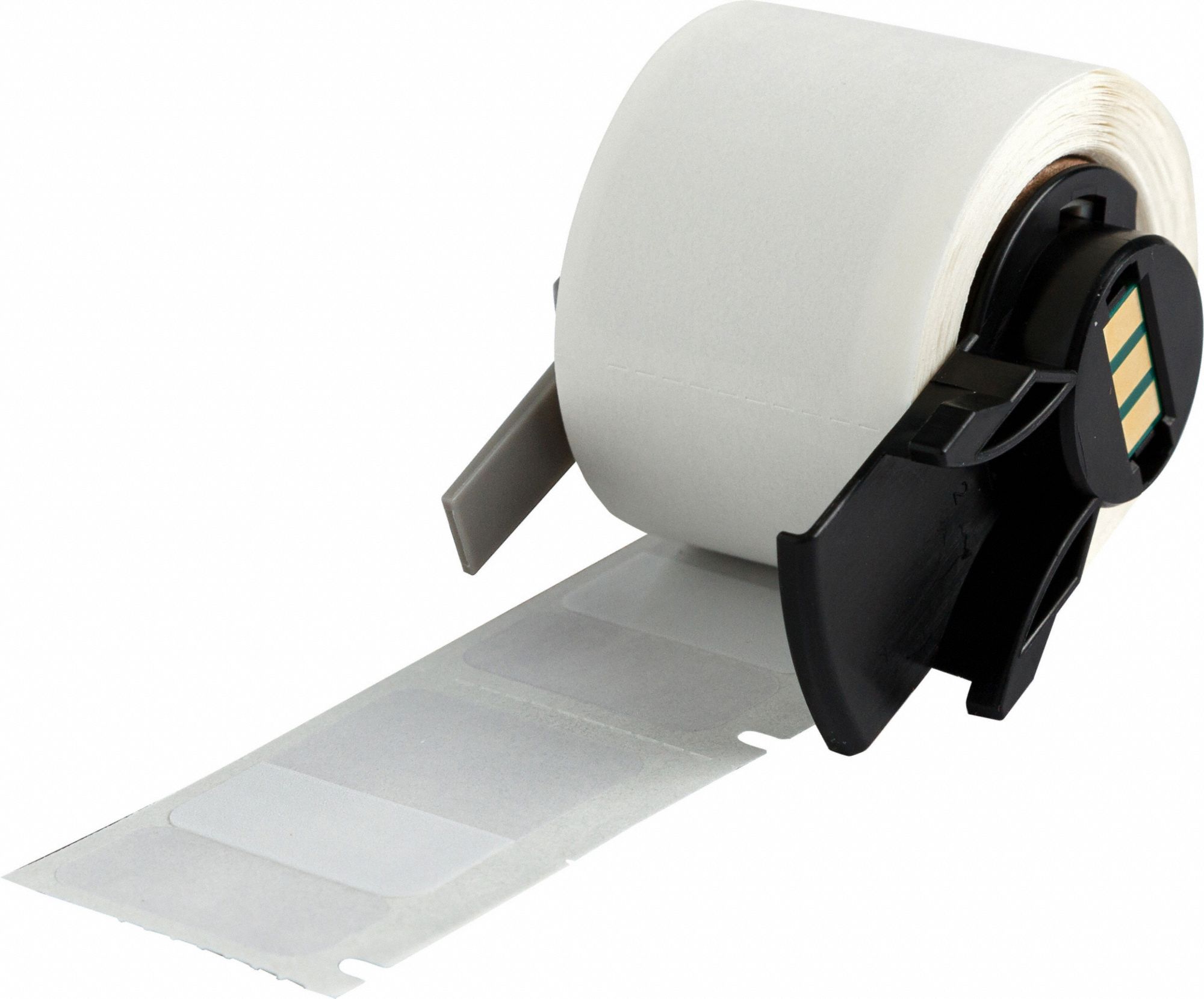 Wraparound Label: 2 7/16 in x 1 in, 1 in, Vinyl, White (Matte), For 16 AWG to 8 AWG Wire Gauge