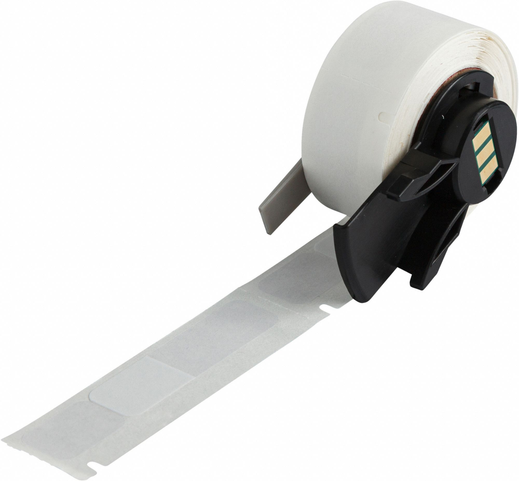 Wraparound Label: 2 7/16 in x 1/2 in, 1/2 in, Vinyl, White (Matte), For 16 AWG to 10 AWG Wire Gauge