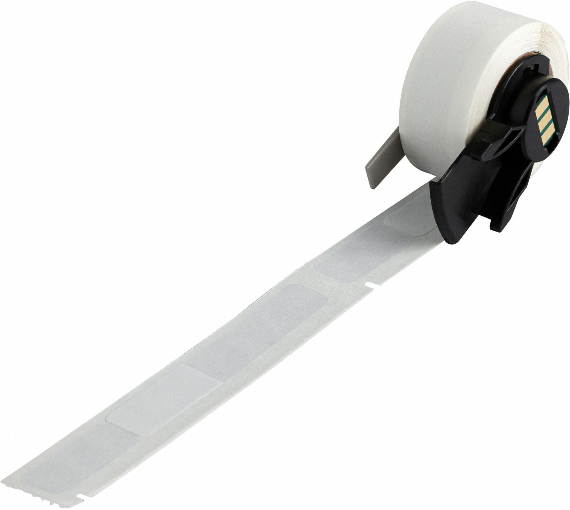 Wraparound Label: 3 27/32 in x 1/2 in, 1/2 in, Vinyl, White (Matte), For 10 AWG to 3 AWG Wire Gauge