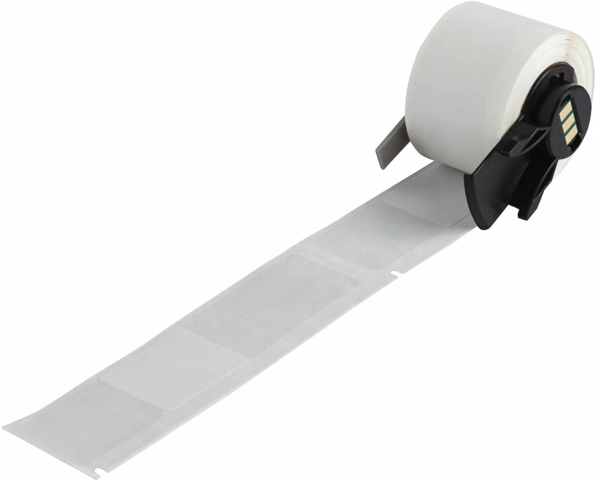Wraparound Label: 4 3/8 in x 1 in, 1 in, Vinyl, White (Matte), For 8 AWG to 2 AWG Wire Gauge