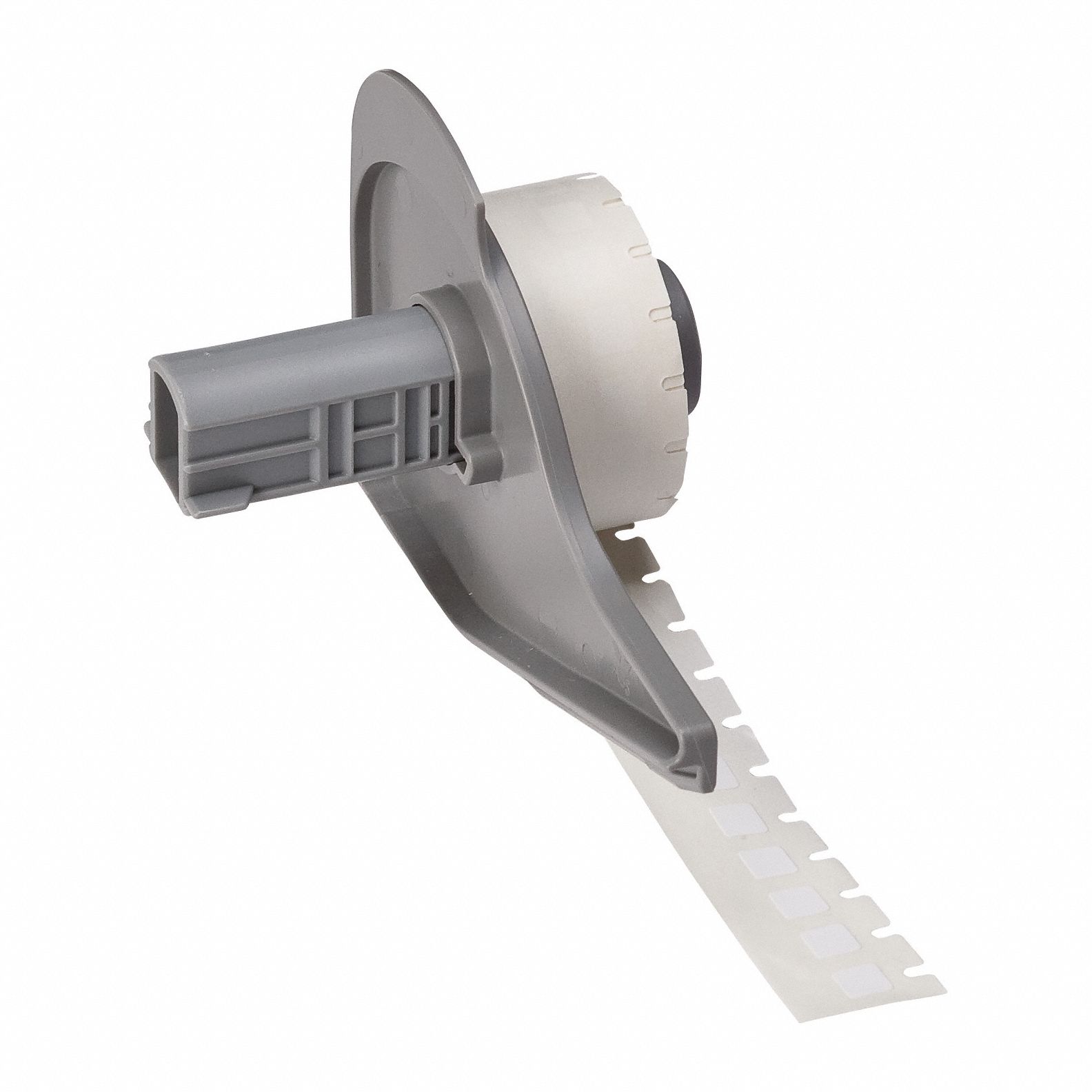 Pre-Cut Label Stock Roll: 1/4 in x 1/4 in, 1/4 in x 1/4 in, Polyester, White (Gloss), -94°F to 230°F