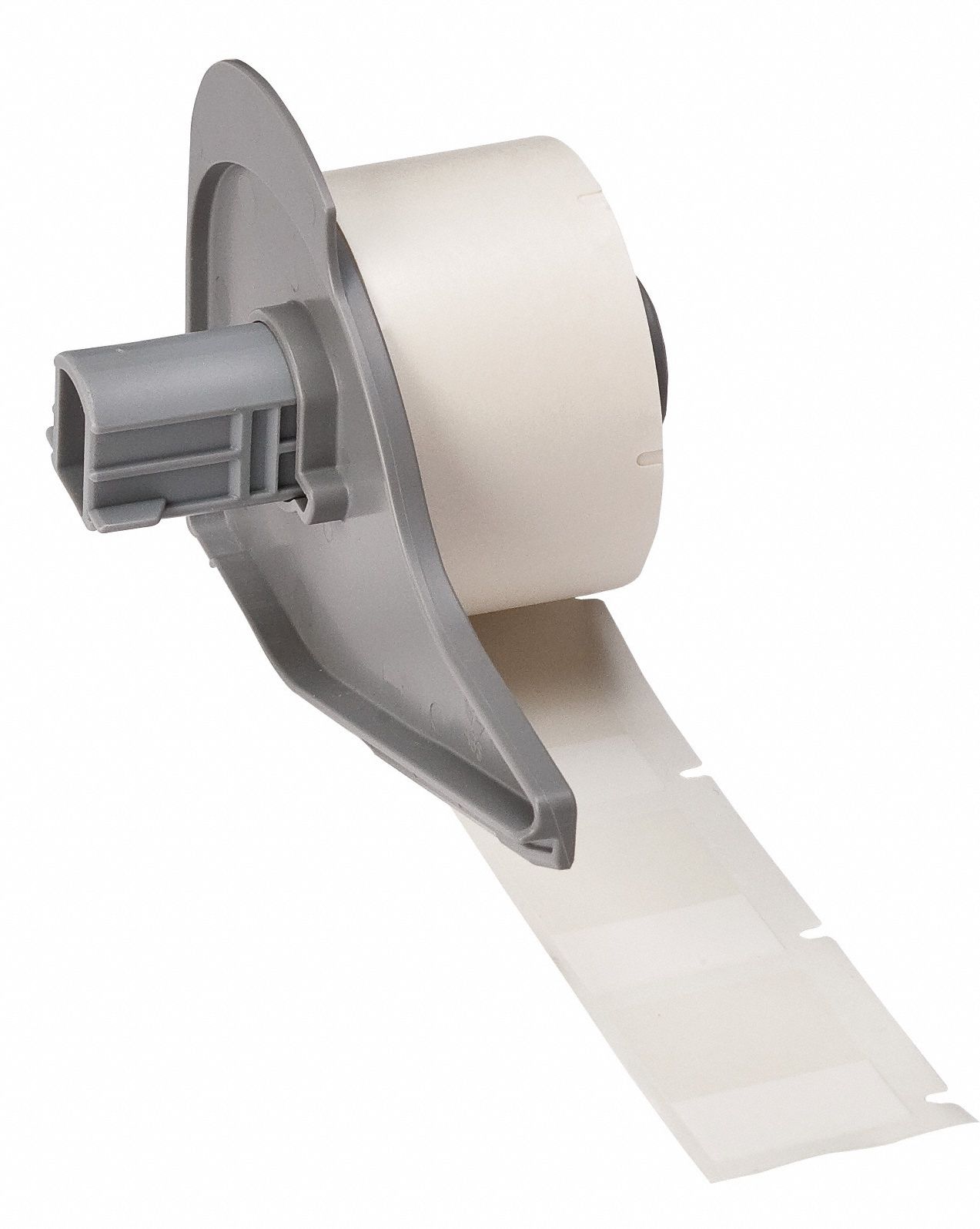 Wraparound Label: 1 1/4 in x 1 in, 1 in, Vinyl, White (Matte), For 10 AWG to 6 AWG Wire Gauge