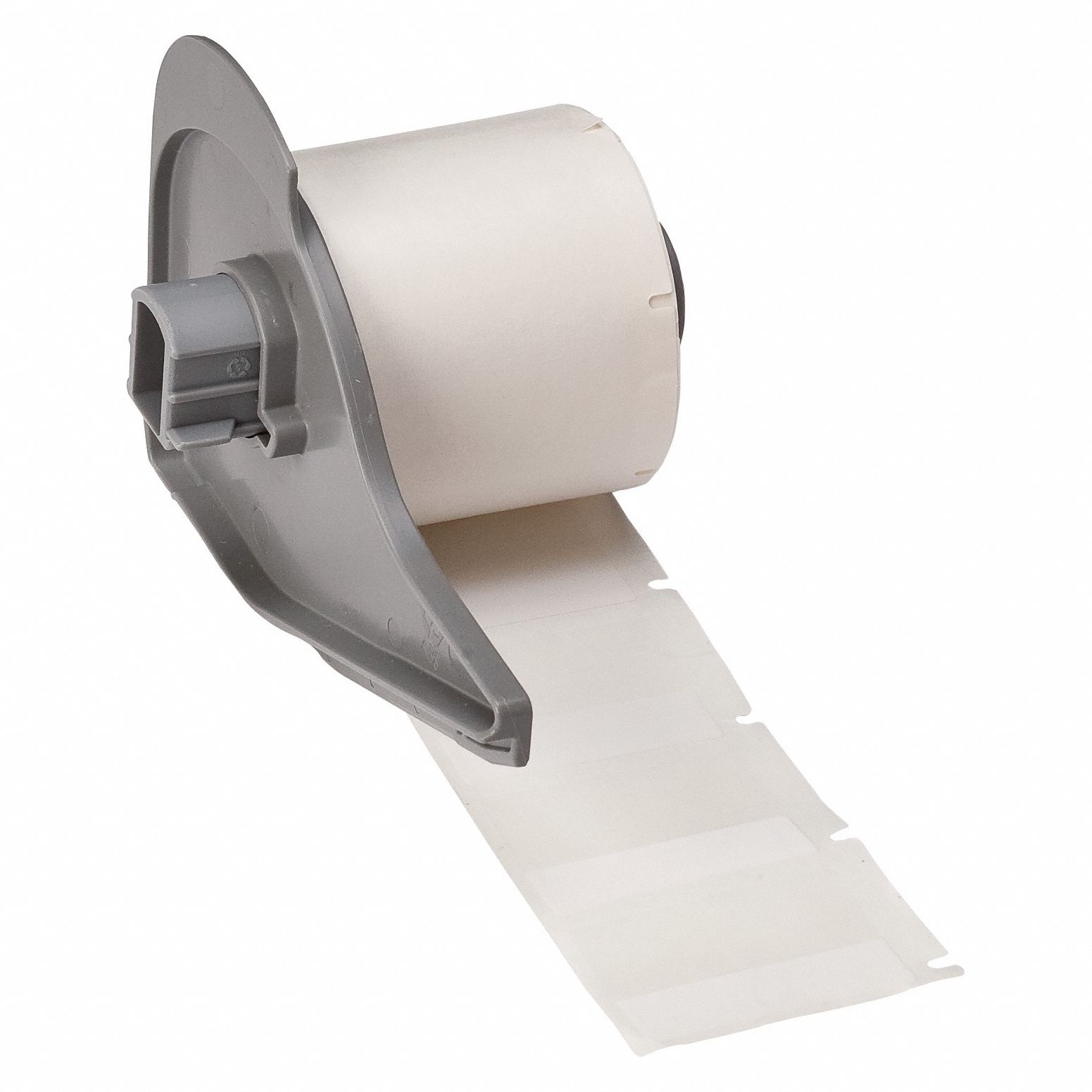 Wraparound Label: 1 in x 1 1/2 in, 1 1/2 in, Vinyl, White (Matte), For 16 AWG to 8 AWG Wire Gauge