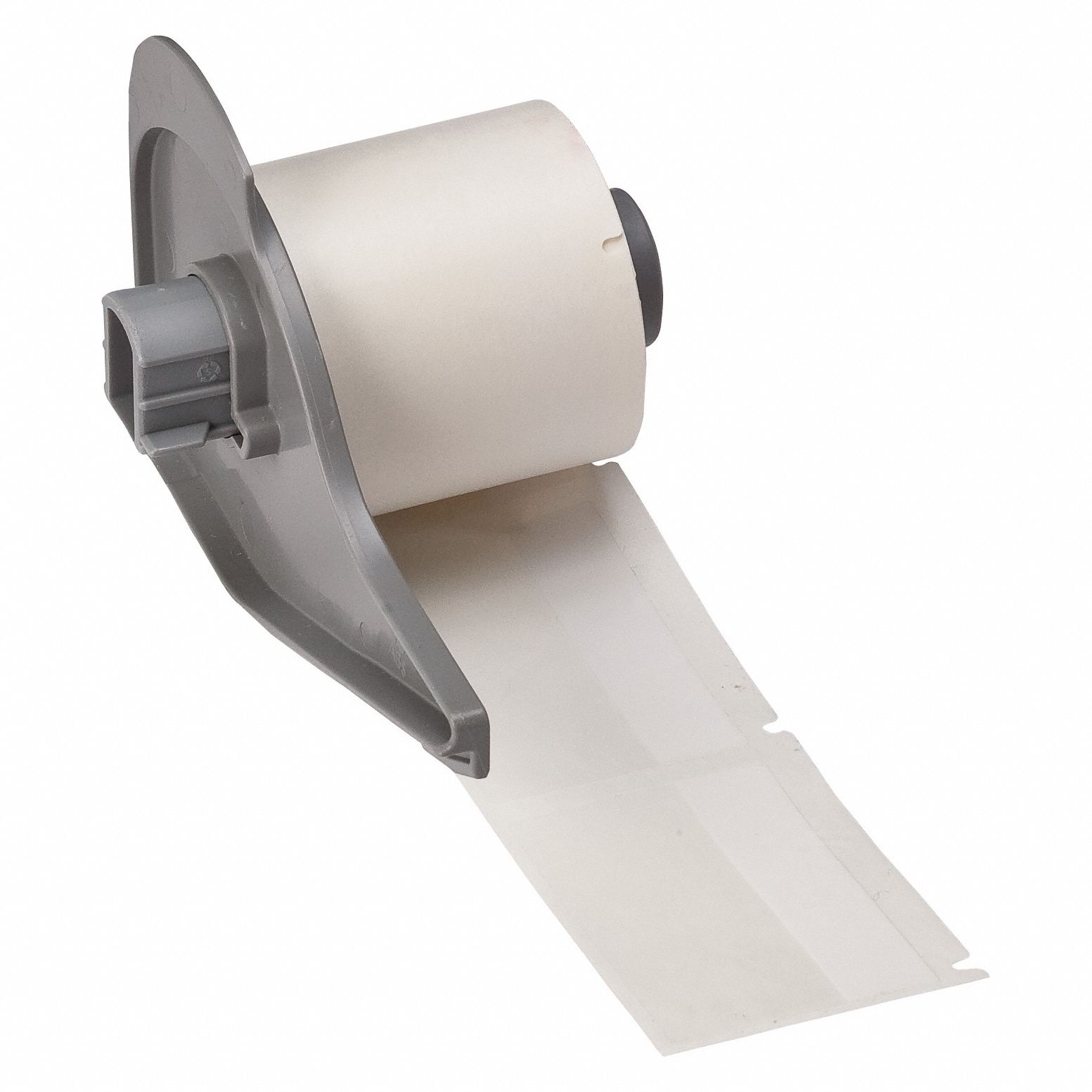 Wraparound Label: 1 1/2 in x 2 in, 2 in, Vinyl, White (Matte), For 10 AWG to 4 AWG Wire Gauge