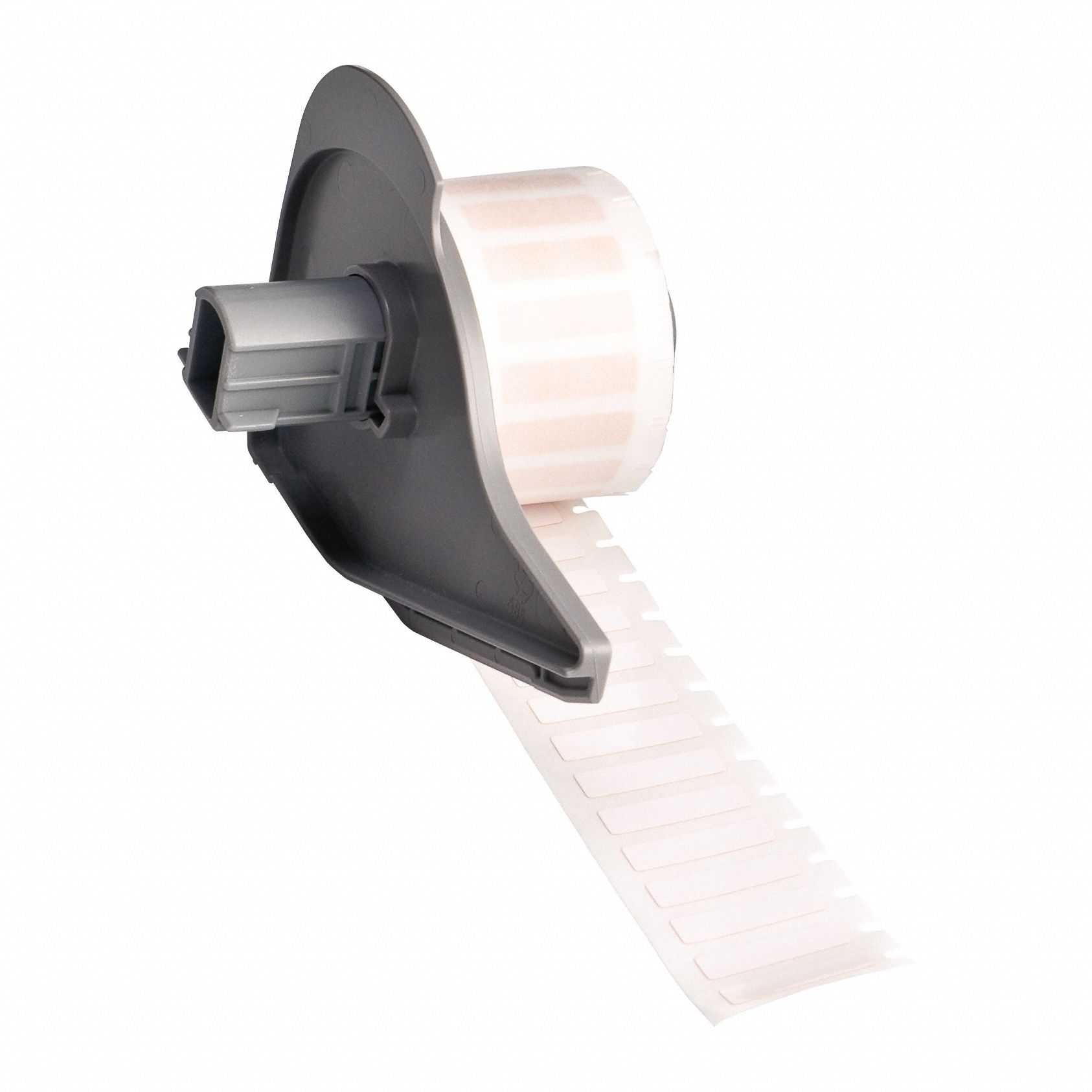 Pre-Cut Label Stock Roll: 1/4 in x 1/4 in, 1/4 in x 1/4 in, Polyester, White (Gloss), -94°F to 230°F