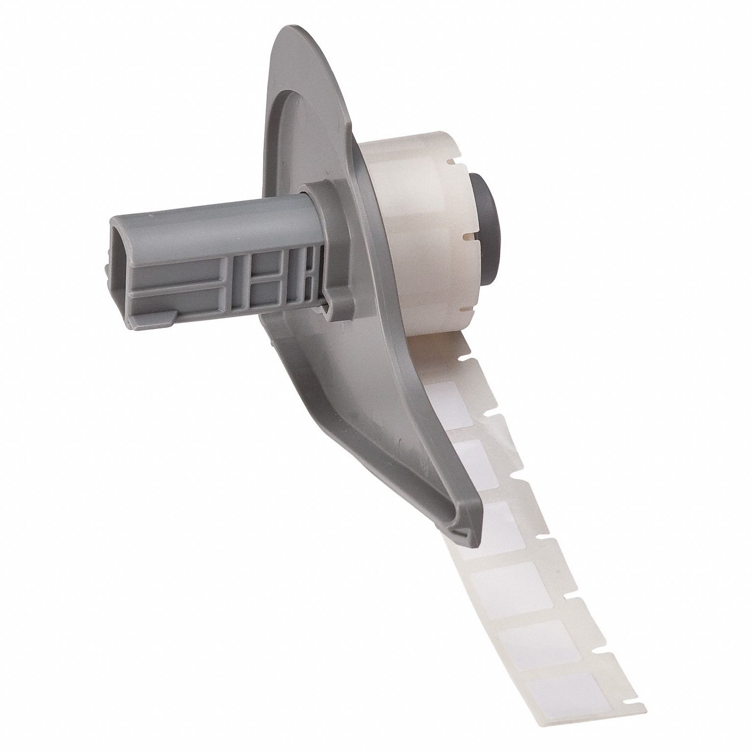 Pre-Cut Label Stock Roll: Tamper Indicating, 1/2 in x 1 in, 1 in x 1/2 in, White (Matte)