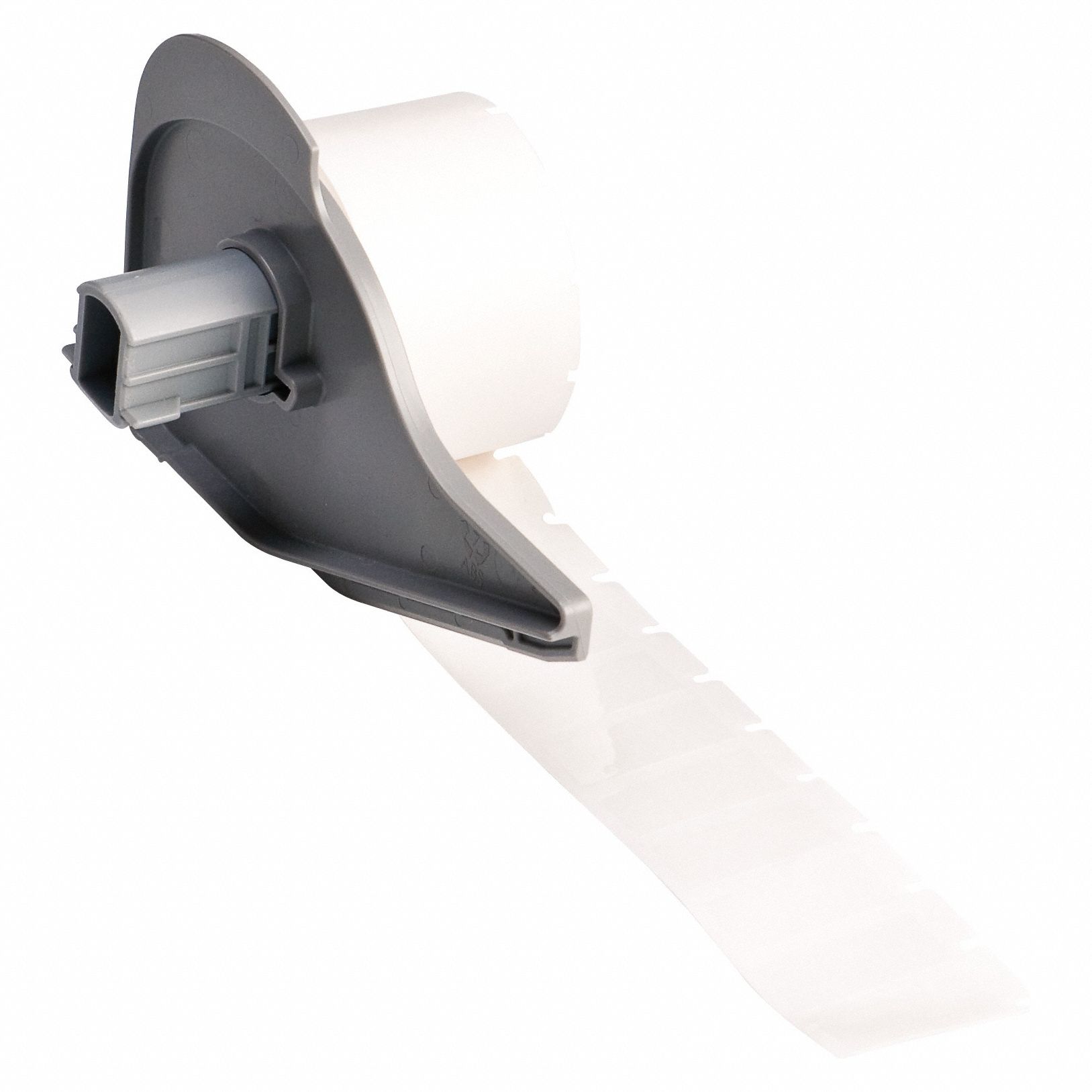 Pre-Cut Label Stock Roll: 1/2 in Label Ht, 1 in Label Wd, 1/2 in Roll Lg, Autoclavable Polyester