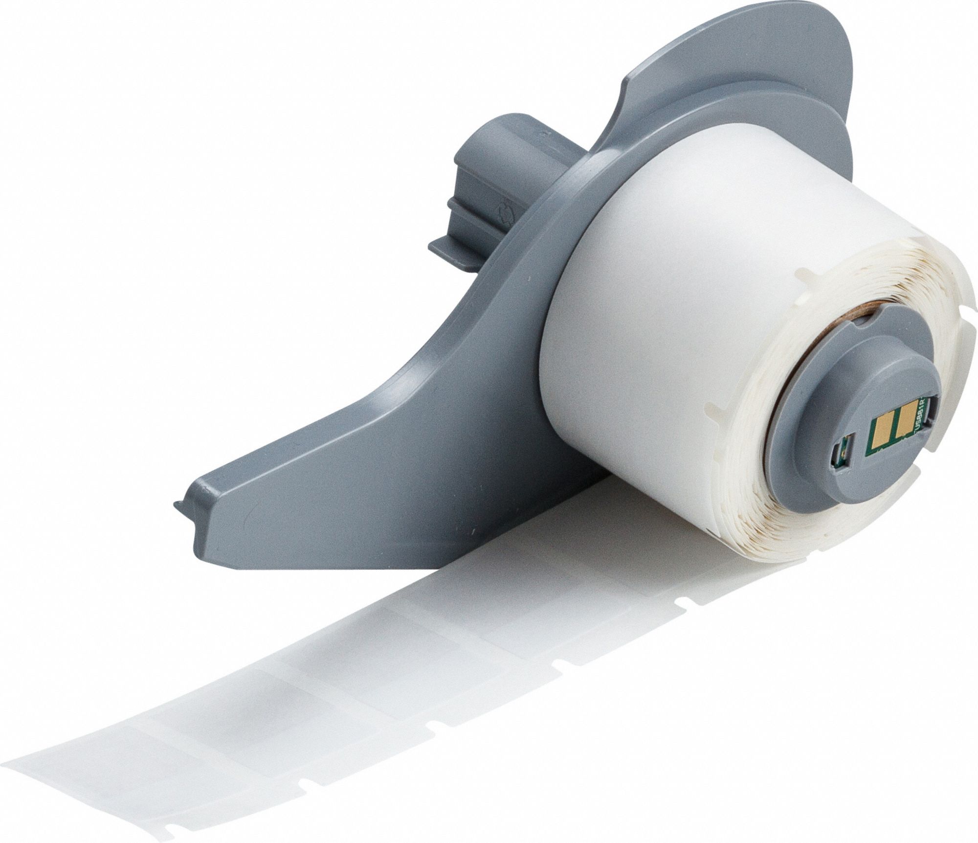 Wraparound Label: 1 in x 3/4 in, 3/4 in, Vinyl, White (Matte), For 16 AWG to 8 AWG Wire Gauge