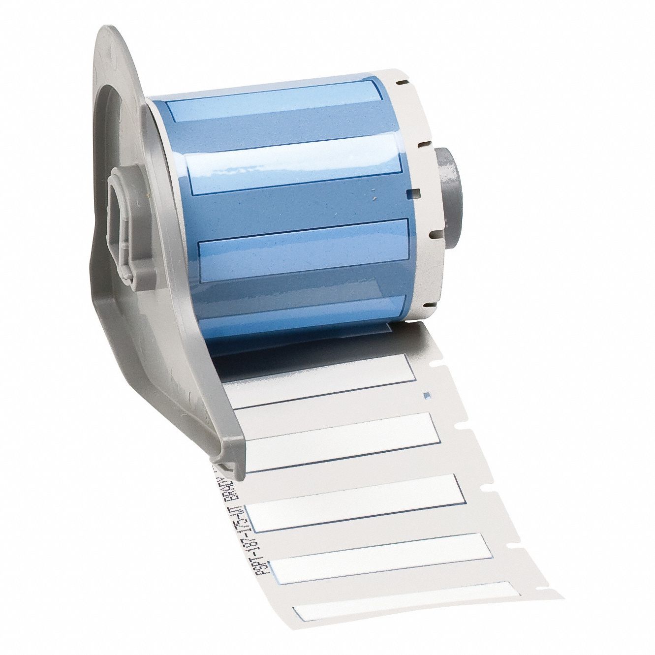 Sleeve Label: 1 3/4 in x 11/32 in, Polyolefin, White (Matte), For 10 AWG to 20 AWG Wire Gauge
