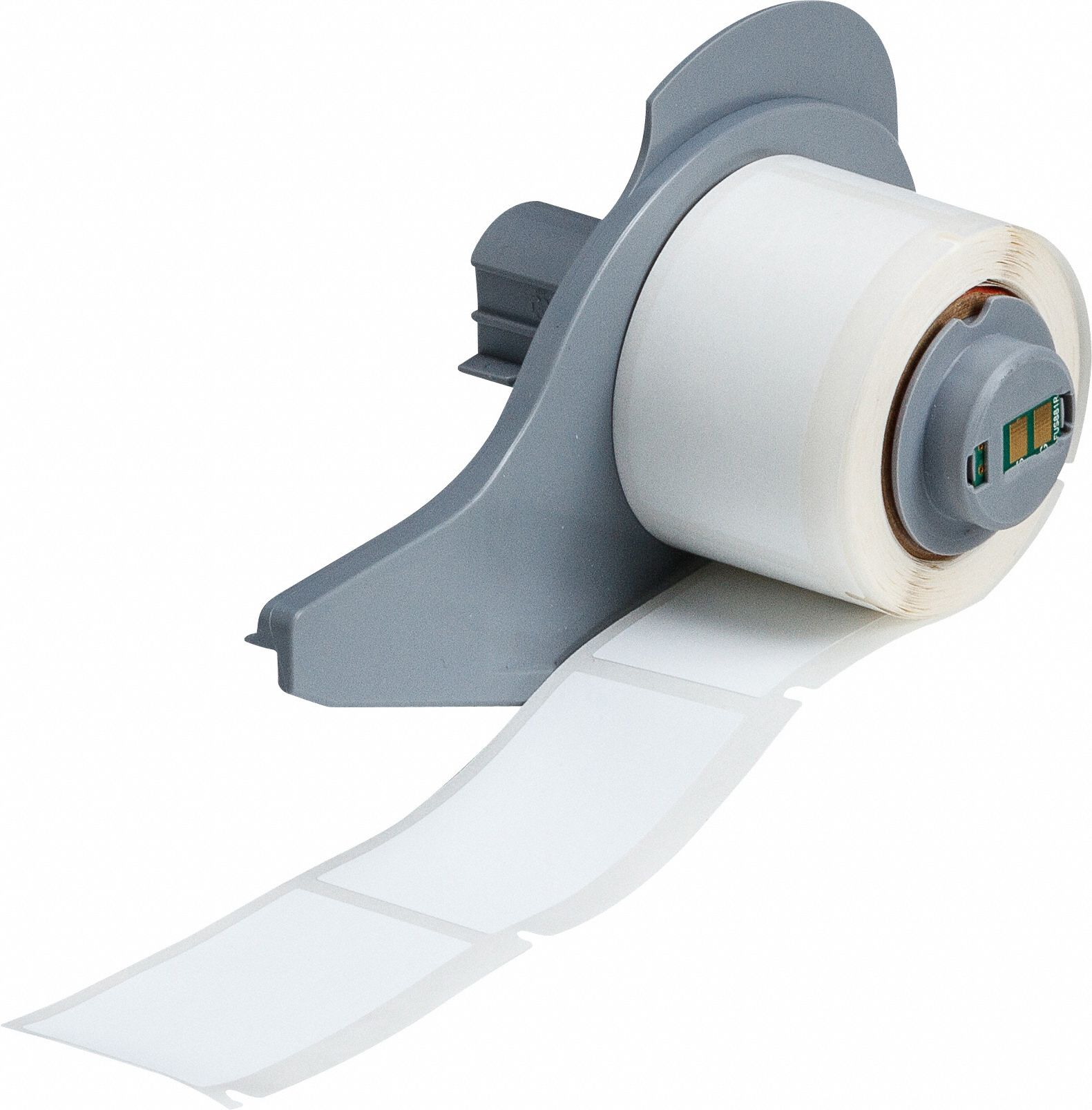 Pre-Cut Label Stock Roll: Tamper Indicating, 2 in x 1 in, 1 in x 2 in, White (Matte)