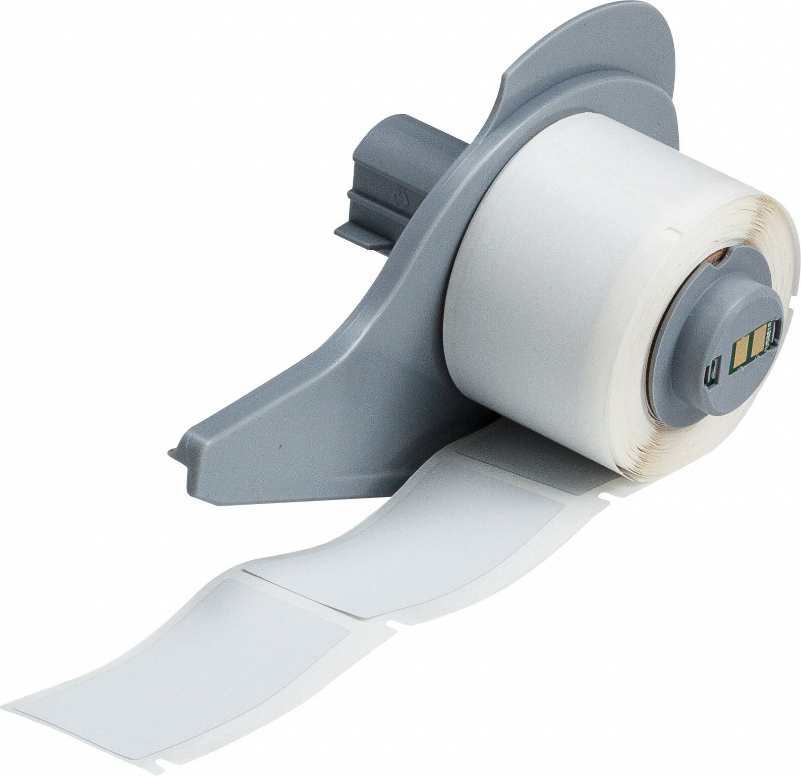 Pre-Cut Label Stock Roll: Rectangle, 2 in x 2 in, 2 in x 2 in, Polyester, Silver, -94°F to 266°F