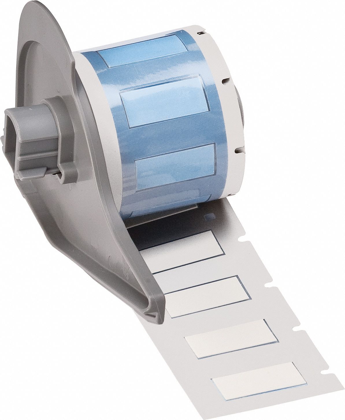 Sleeve Label: 1 in x 7/16 in, Polyolefin, White (Matte), For 8 AWG to 12 AWG Wire Gauge