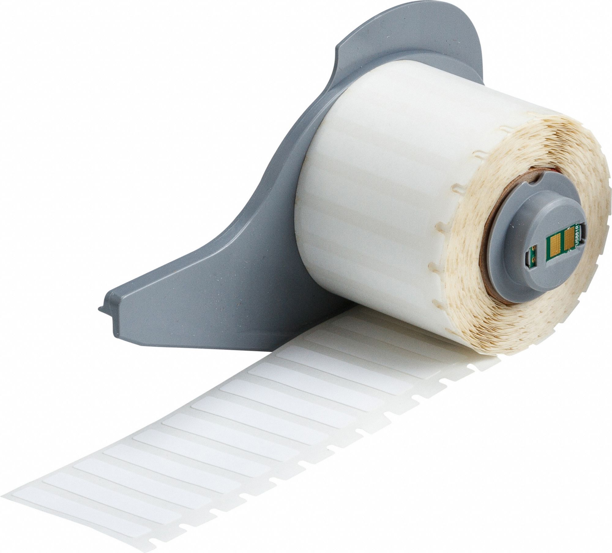 Wraparound Label: 1/4 in x 1 1/2 in, Nylon, Black on White, For 10 AWG to 4 AWG Wire Gauge