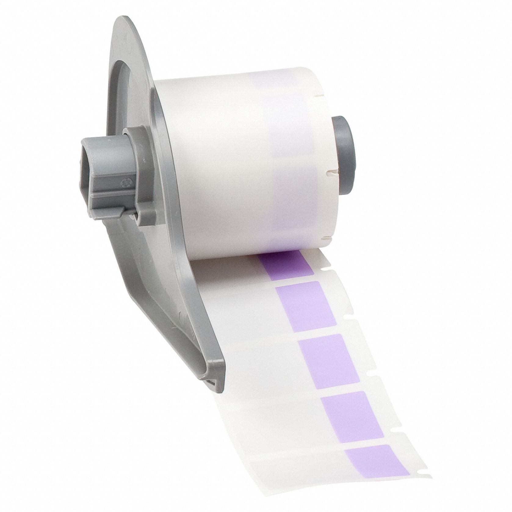 Wraparound Label: 1 1/2 in x 3/4 in, 3/4 in, Vinyl, Purple (Matte), For 10 AWG to 4 AWG Wire Gauge