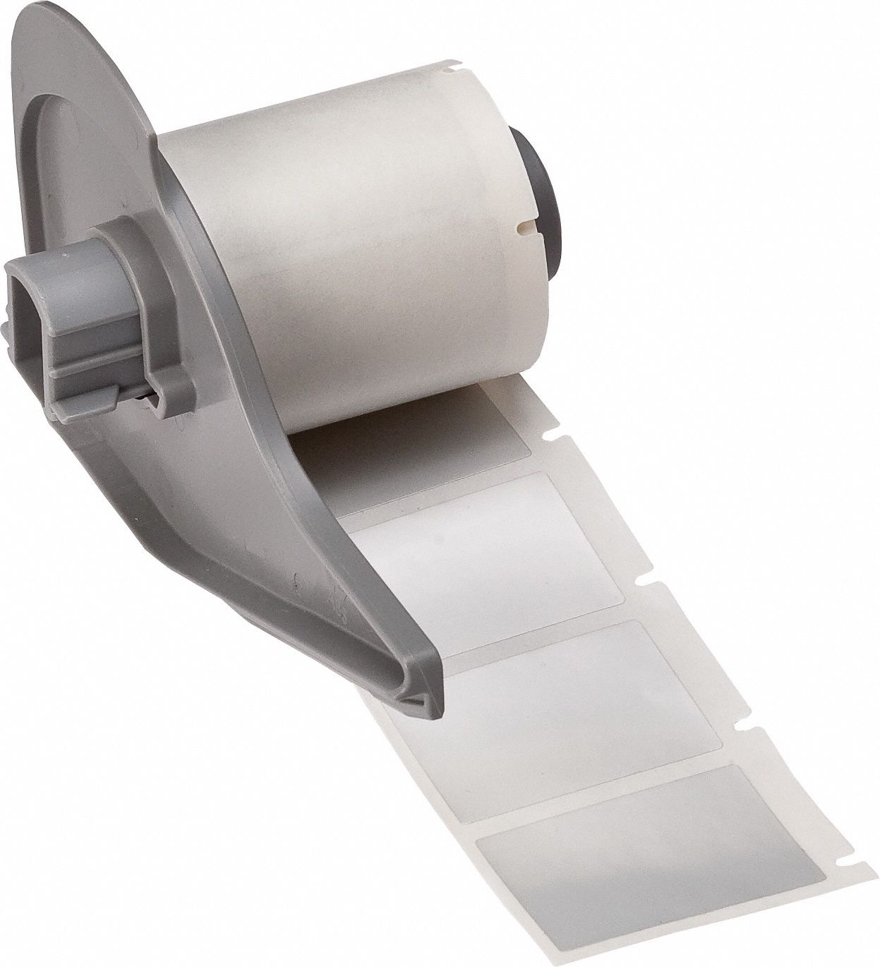 Pre-Cut Label Stock Roll: Tamper Indicating, 1 1/2 in x 1 1/2 in, 1 1/2 in x 1 in, Silver (Gloss)
