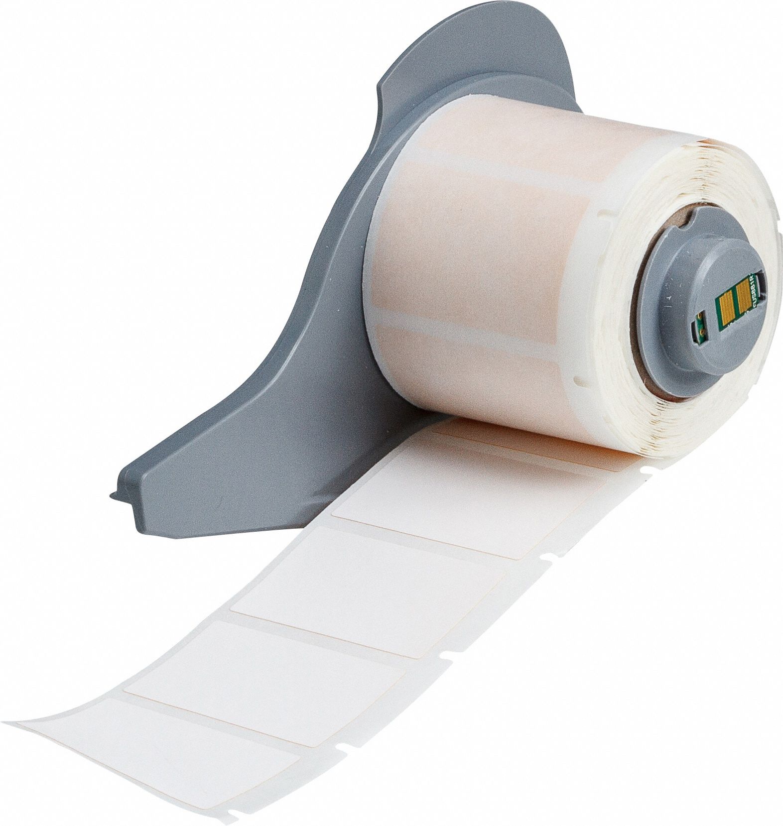 Wraparound Label: 1 in x 1 1/2 in, 1 1/2 in, Polyimide, White (Matte), 250 Labels Included