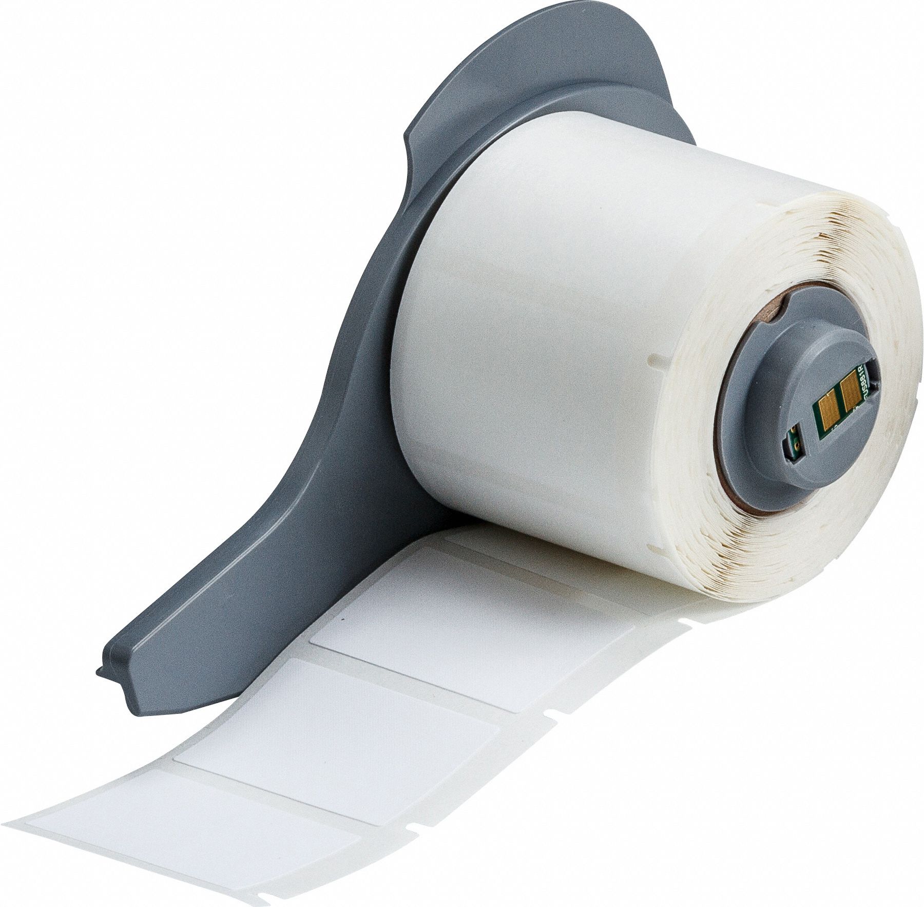 Wraparound Label: 1 1/2 in x 1 in, Nylon, Black on White, For 10 AWG to 4 AWG Wire Gauge