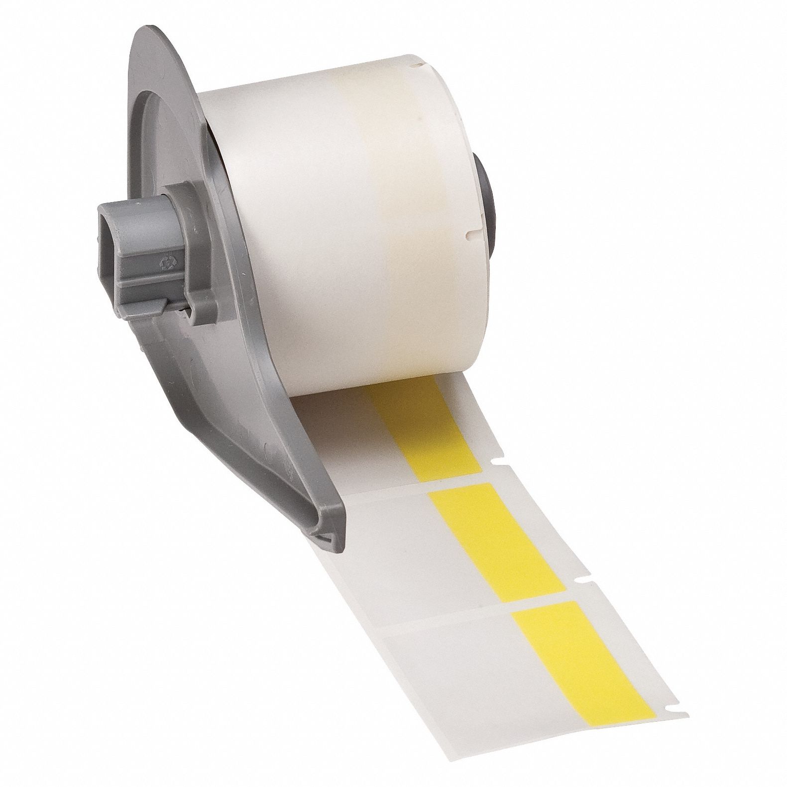 Wraparound Label: 1 1/2 in x 1 1/2 in, 1 1/2 in, Vinyl, Yellow (Matte), 250 Labels Included
