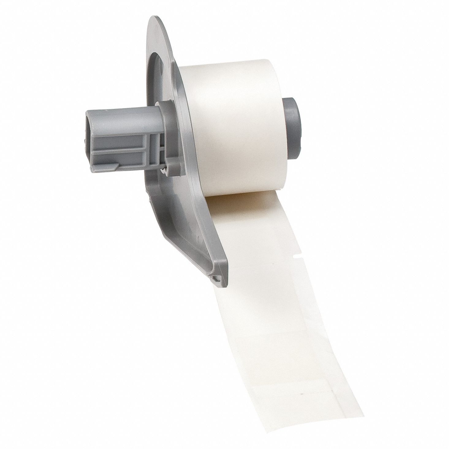 Wraparound Label: 3 3/8 in x 1 in, 1 in, Vinyl, White (Matte), For 3 AWG to 250 kcmil Wire Gauge