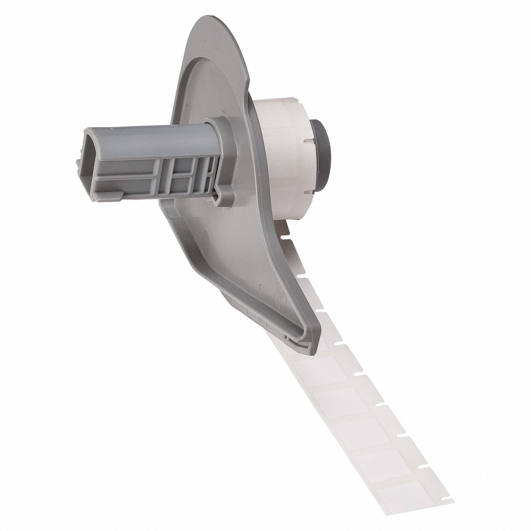 Wraparound Label: 1/2 in x 1/2 in, Nylon, Black on White, For 22 AWG to 16 AWG Wire Gauge