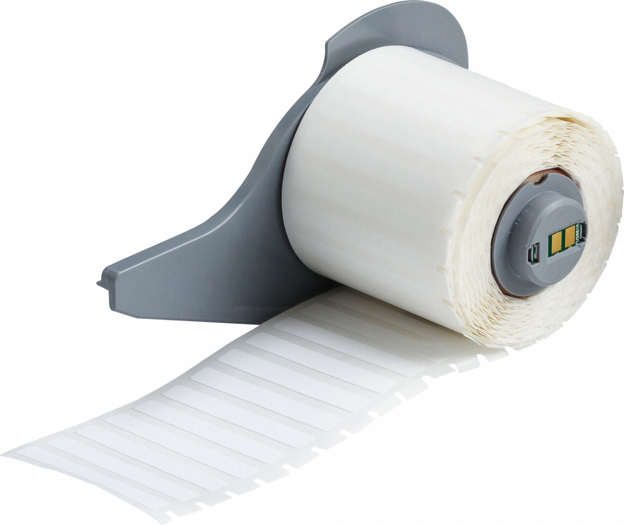 Wraparound Label: 1/4 in x 1 29/32 in, Nylon, Black on White, For 20 AWG Wire Gauge