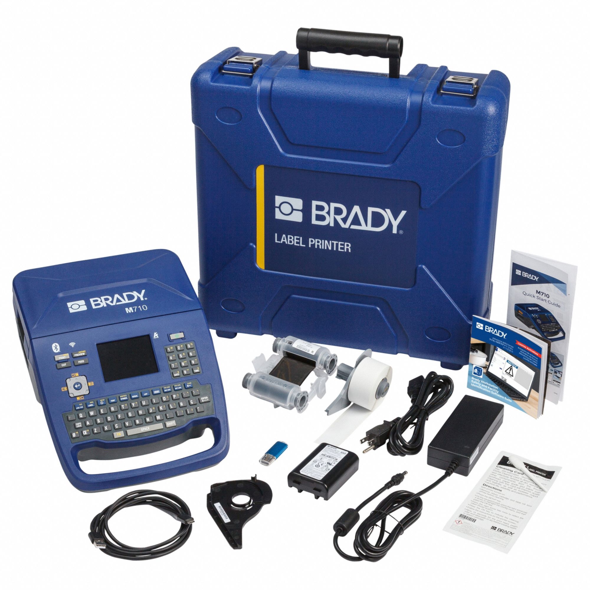 Portable Printer: Facility Safety Identification, Bluetooth Connected, 2"