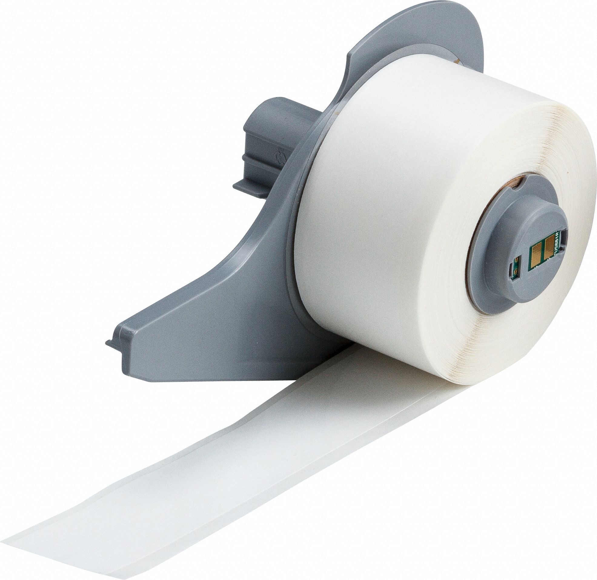 Continuous Label Stock: 1 in x 50 ft, Polypropylene, White (Gloss), Indoor