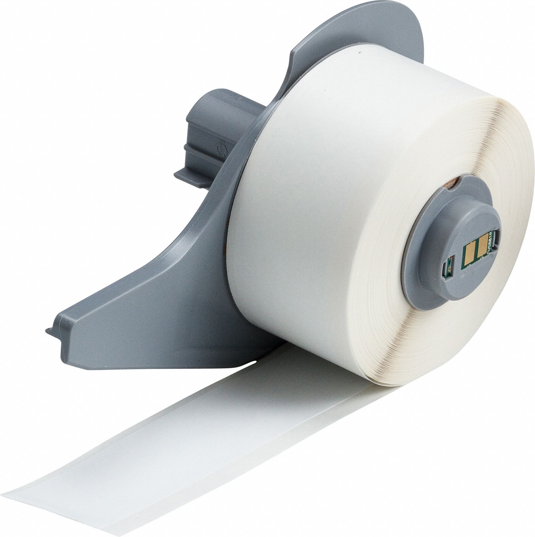 Continuous Label Stock: 1 in x 50 ft, Vinyl, White (Gloss), Outdoor