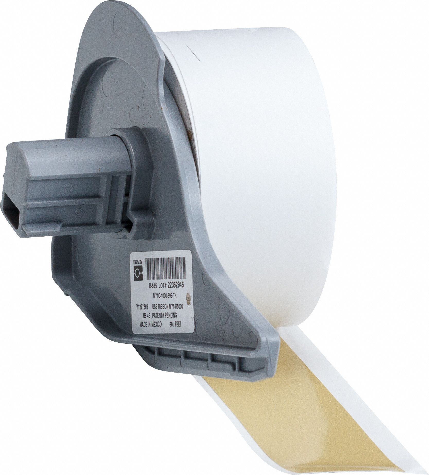 LABEL,1 IN W,OUTDOOR,TAN