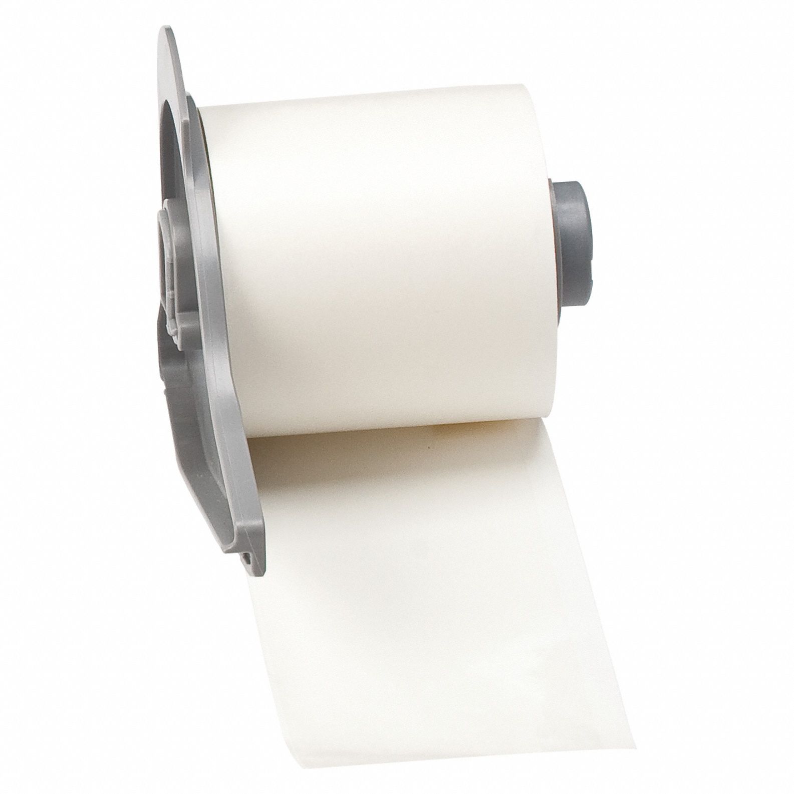 Continuous Label Stock: 2 in x 50 ft, Polyester, Clear (Gloss), Indoor