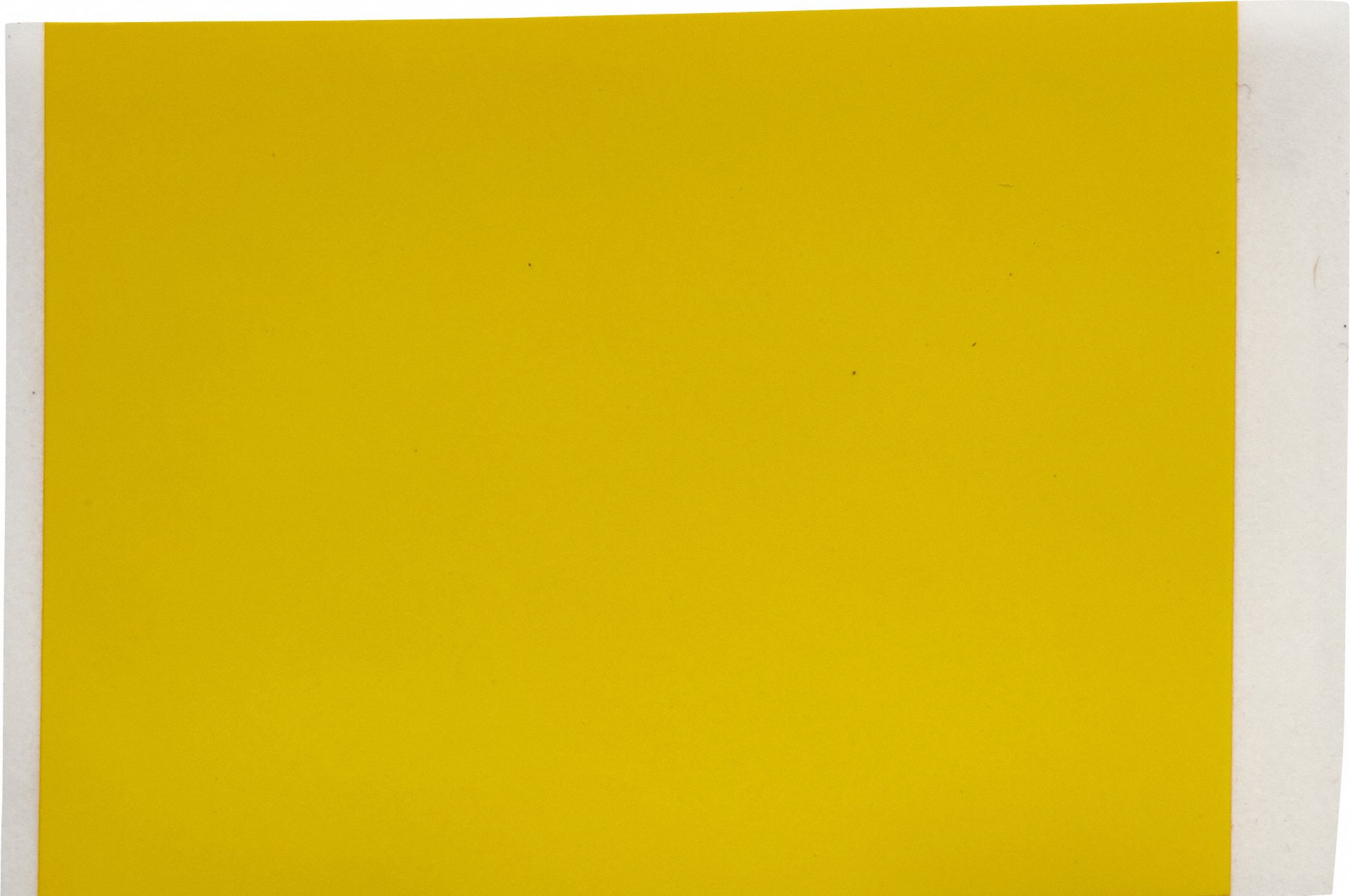 Continuous Label Stock: 2 in x 50 ft, Polyester, Yellow (Gloss), Outdoor