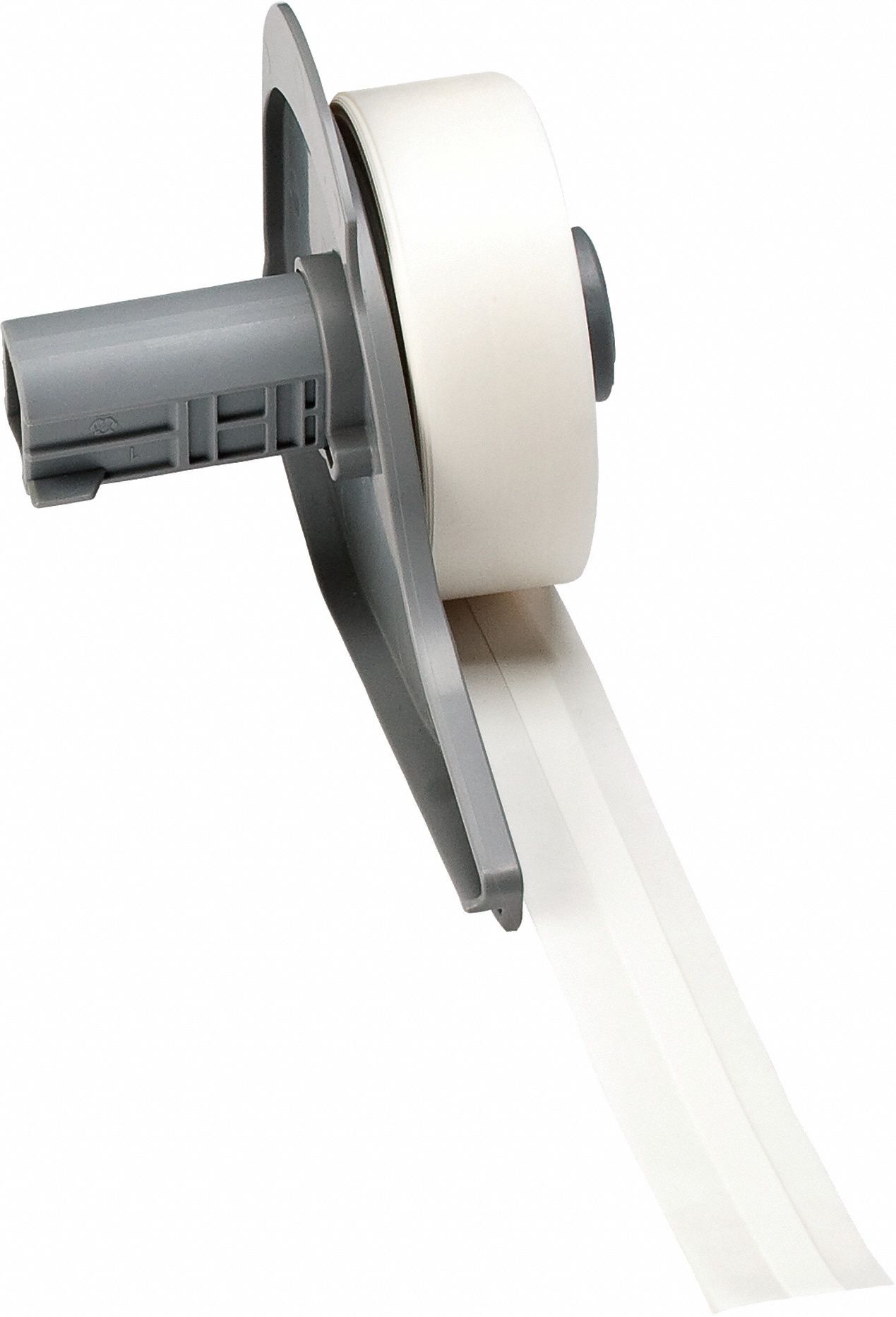 Continuous Label Stock: 1/4 in x 50 ft, Vinyl, White (Gloss), Outdoor