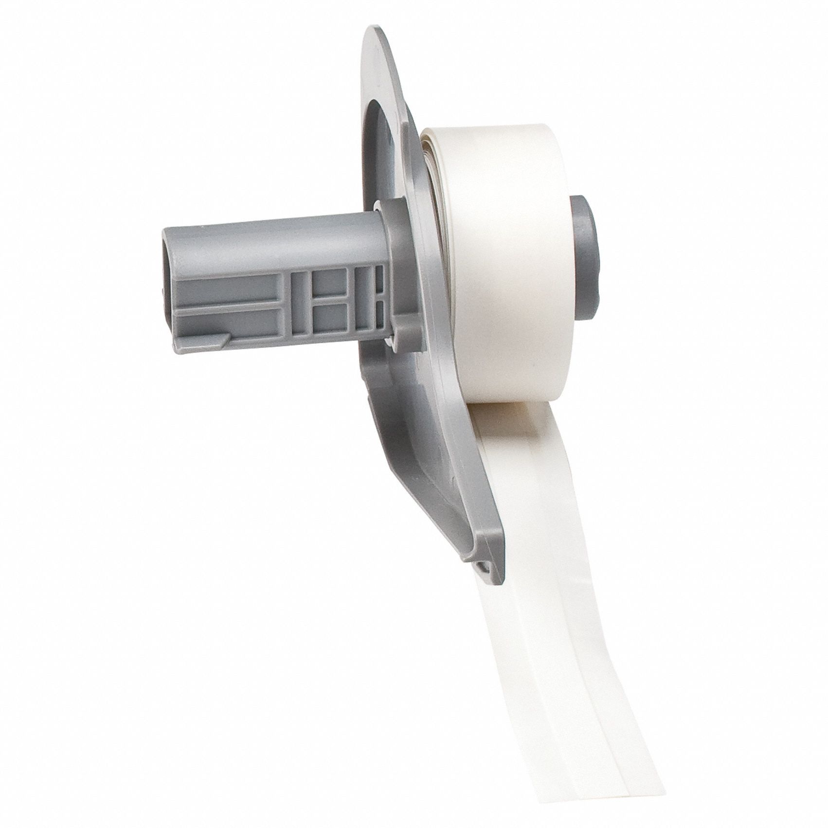 Continuous Label Stock: 5/16 in, 5/16 in x 30 ft, Vinyl, White