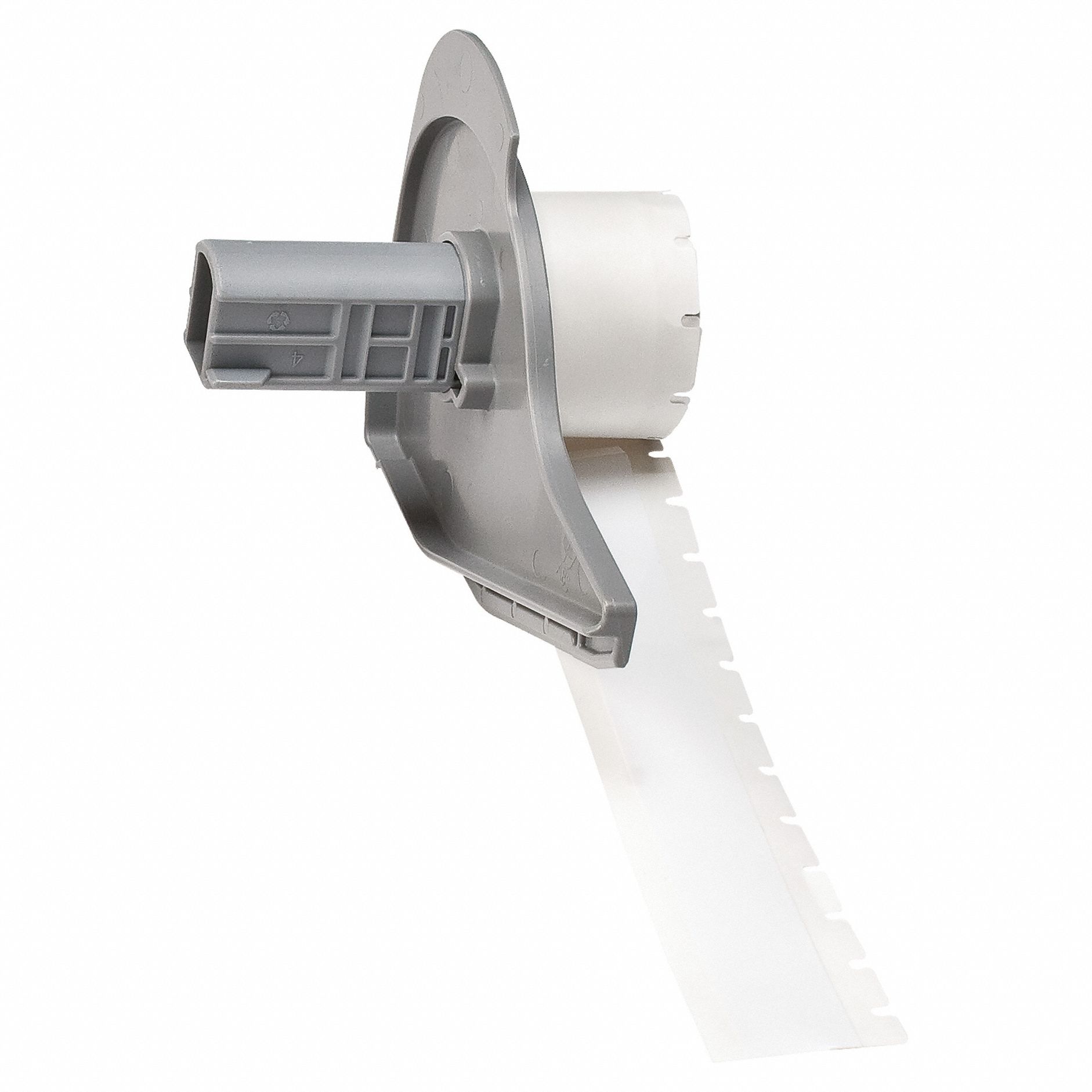 Continuous Label Stock: 5/8 in, 5/8 in x 50 ft, Polyester, White