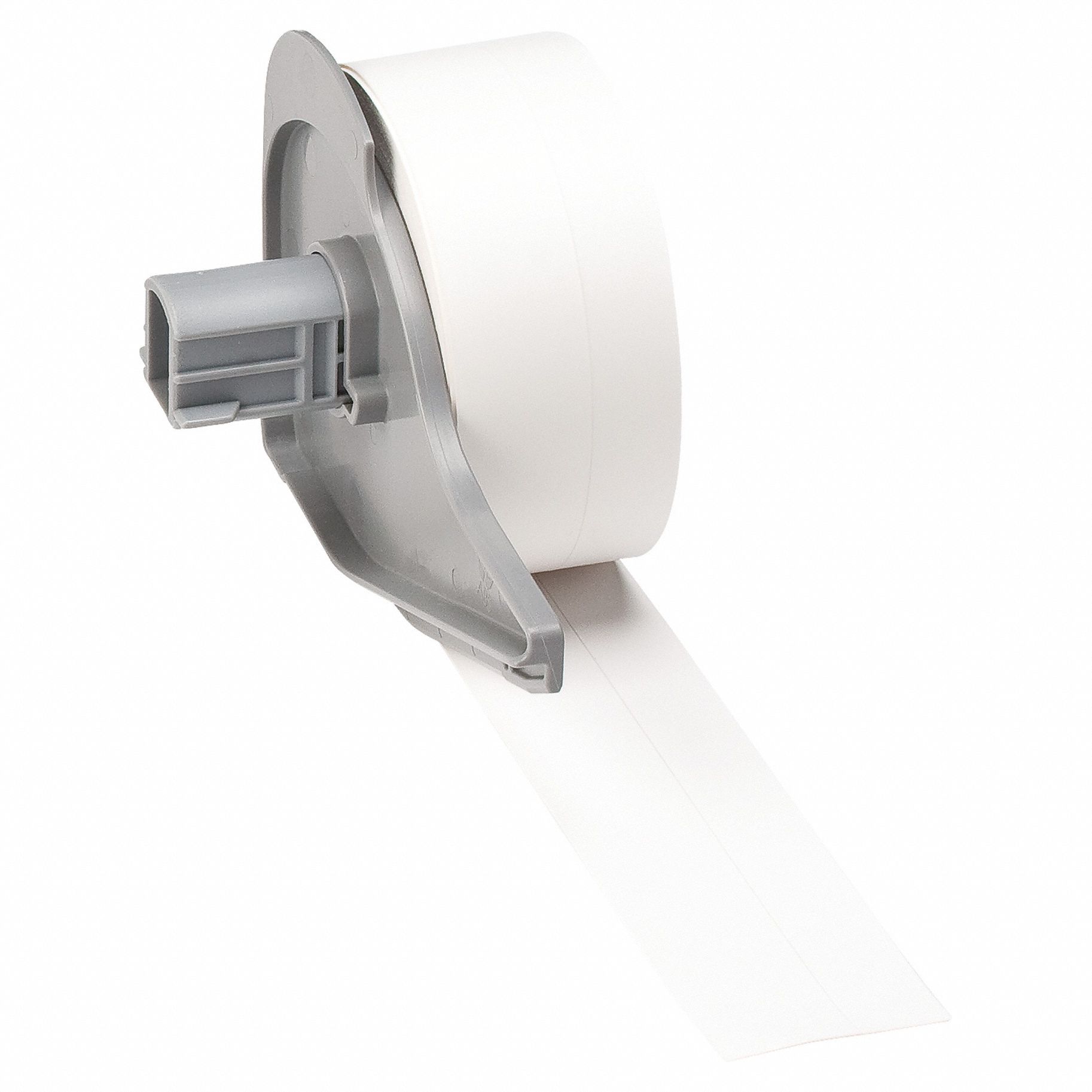 Continuous Label Stock: 25/32 in, 25/32 in x 50 ft, Polypropylene, White