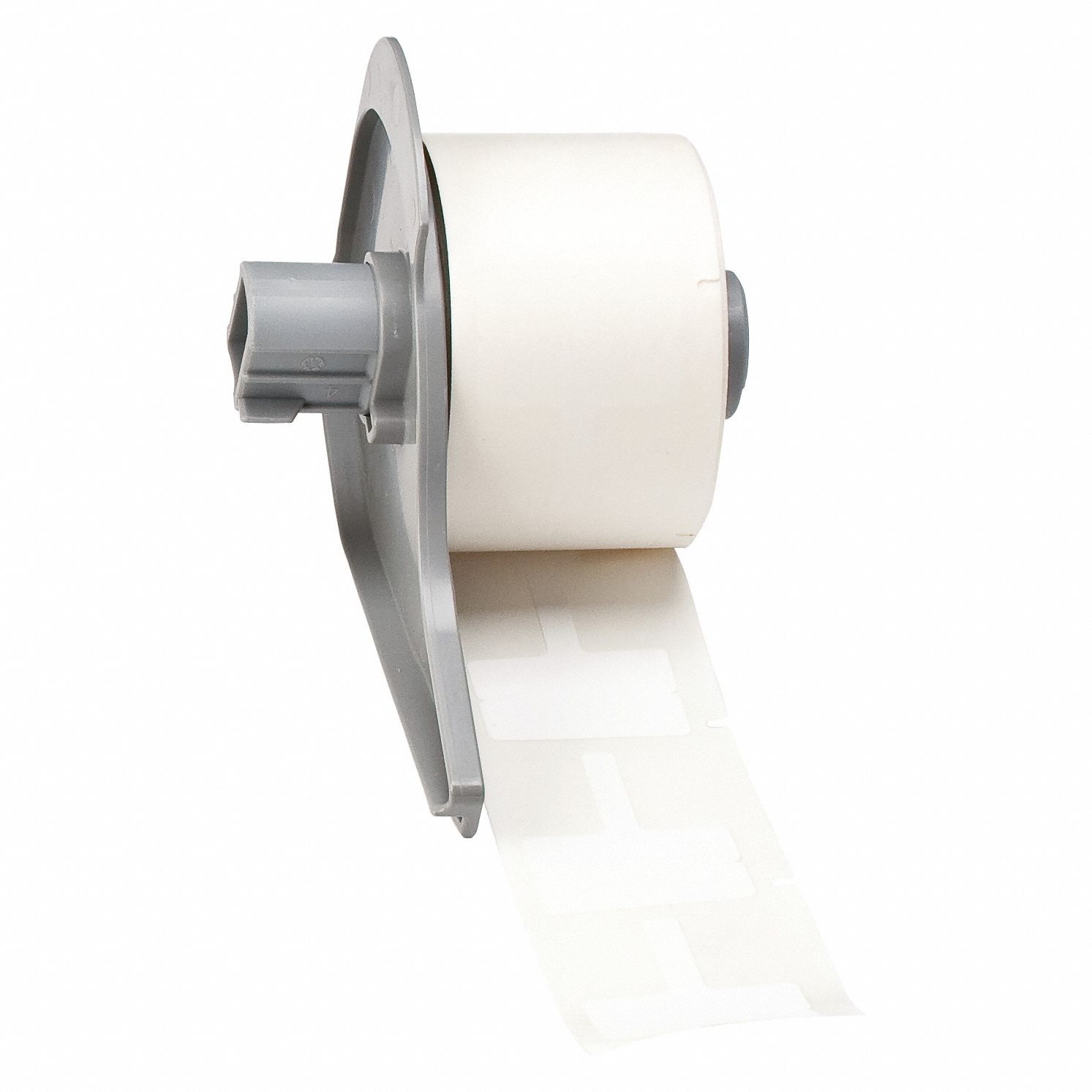 Wraparound Label: T-Shaped, 1 3/16 in x 25/32 in, Polypropylene, White ( Matte )