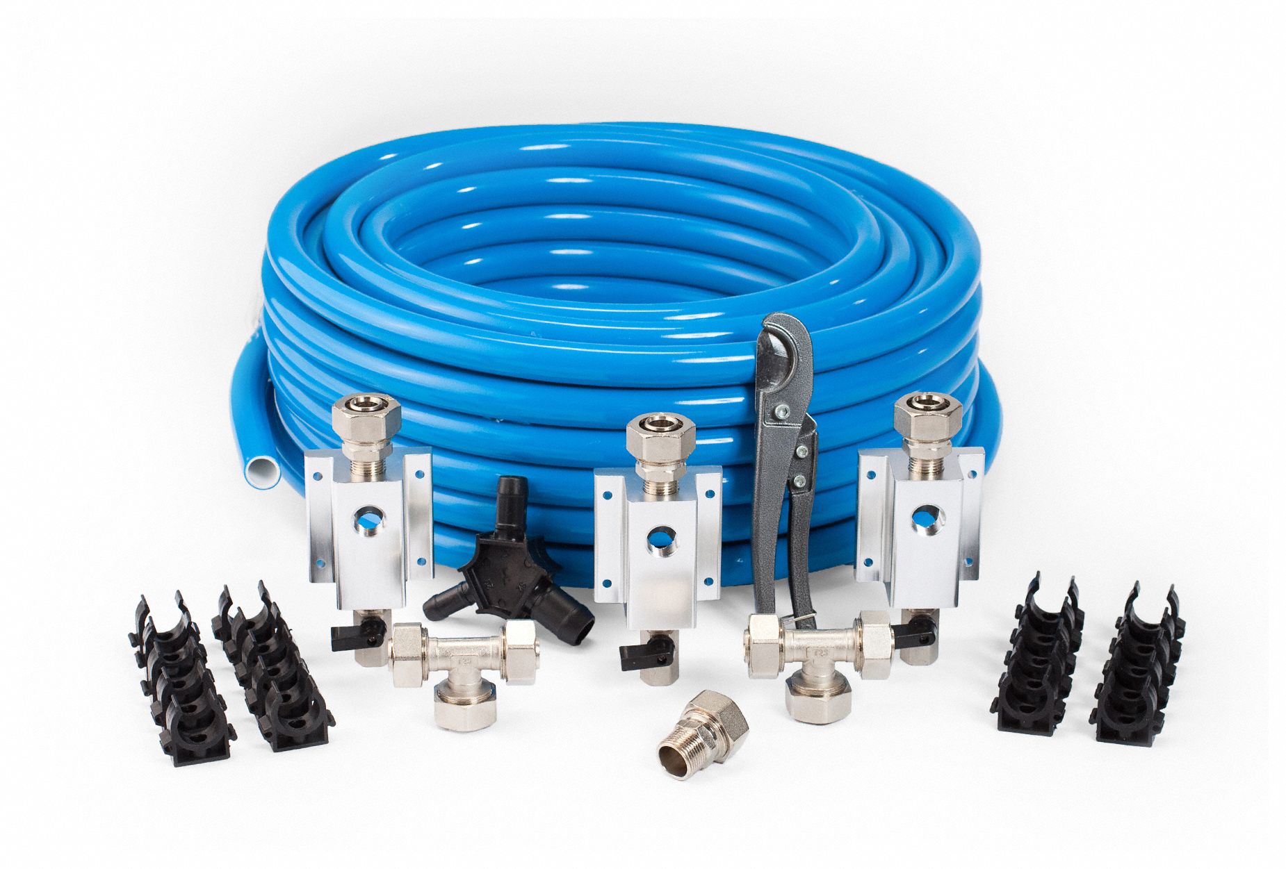 RAPIDAIR, 3/4 in Compatible Tube Sizes Included, HDPECoated Aluminum