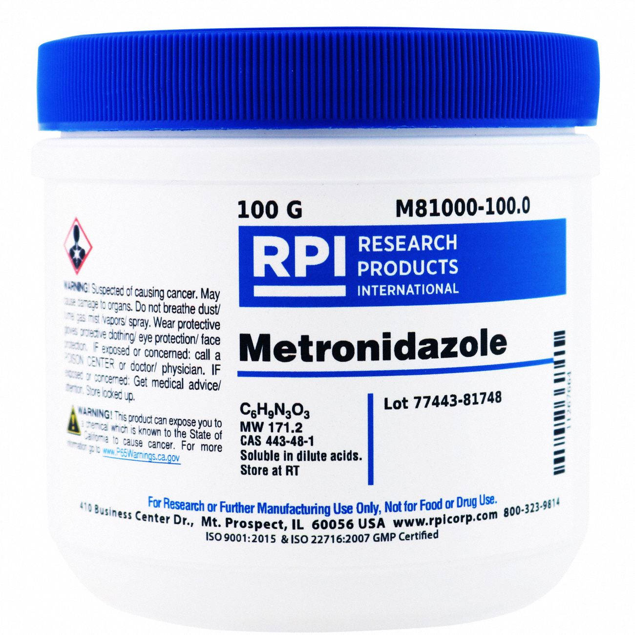 Metronidazole, 100g