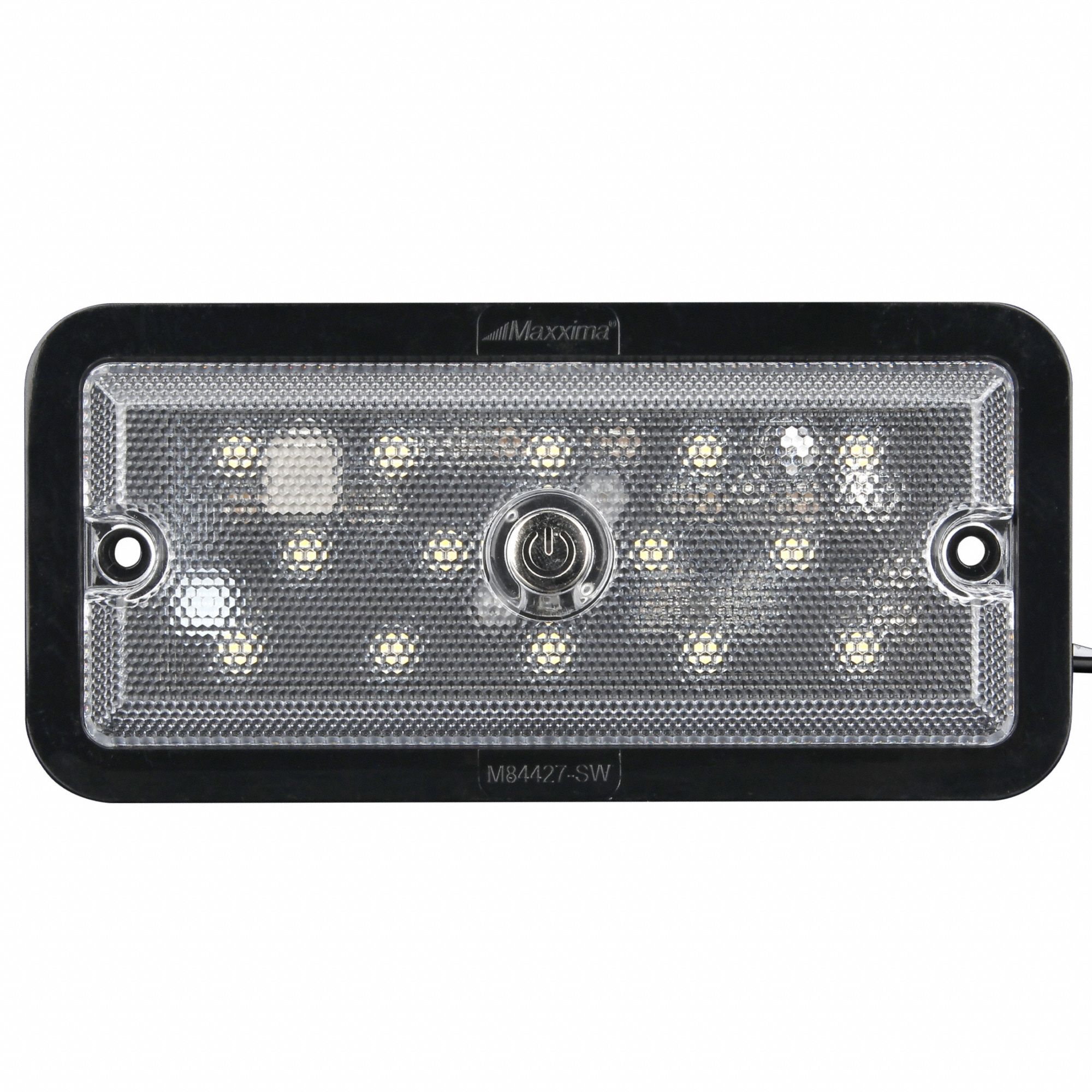 Vehicle Dome and Courtesy Light: Dome Light, LED, White, Rectangular, 12/24V DC