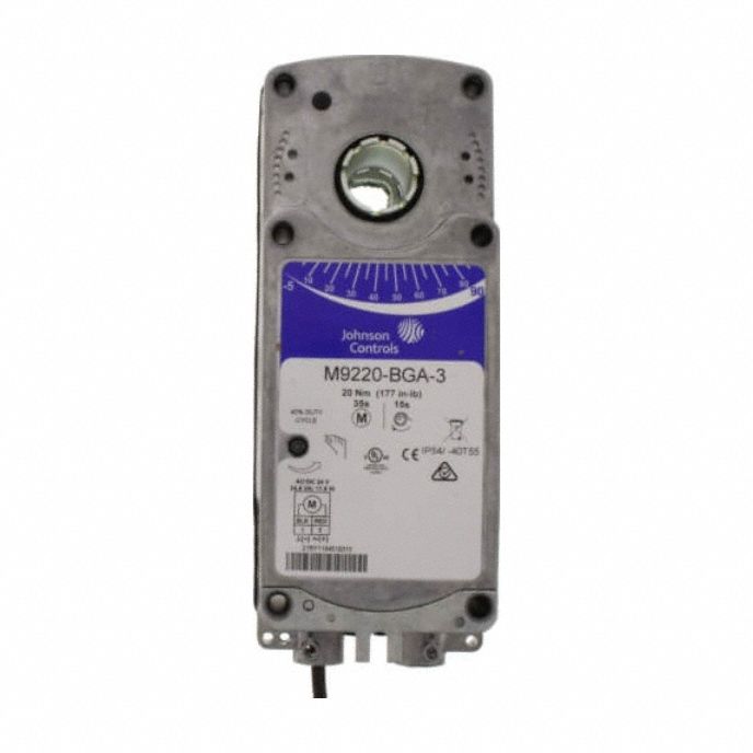 Actuator: Dampers, On/Off, Spring Return, 177 in-lb, 24V AC/DC, Hardwired, NEMA 2 / IP54