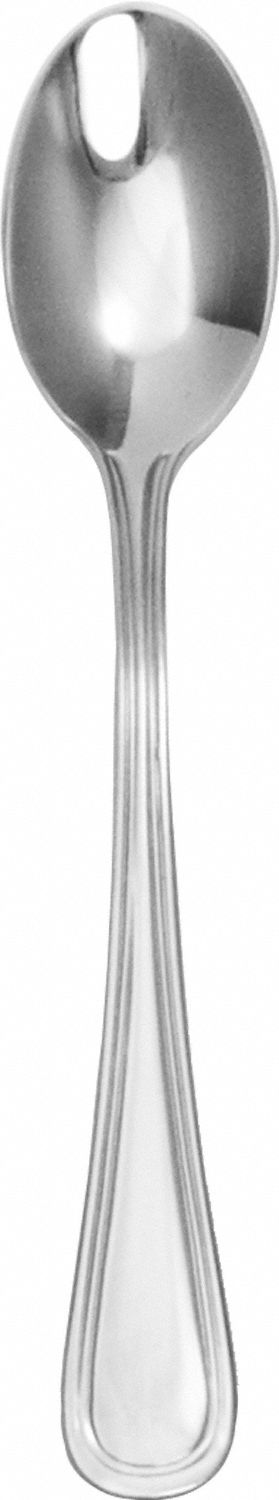 Demi Spoon: Madrid, 18/0, Stainless Steel, 5 1/4 in Overall Lg, Silver