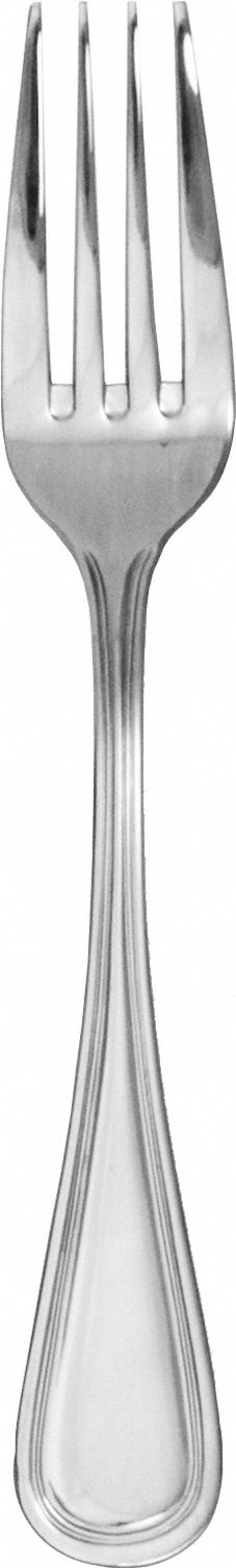 Dinner Fork: Madrid, 18/0, Stainless Steel, 7 1/2 in Overall Lg, Silver