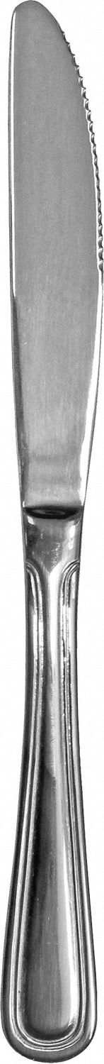 Dinner Knife: Madrid, 18/0, Stainless Steel, 8 7/8 in Overall Lg, Silver