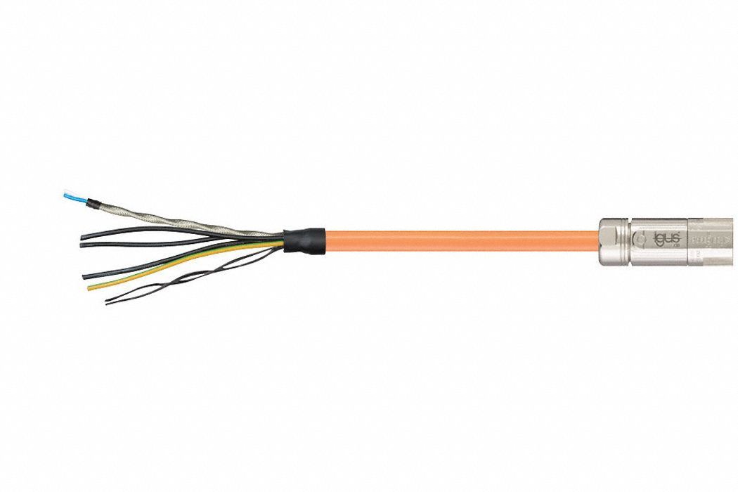 Servo Cable: Basic Cable, 70 ft Lg, For Allen-Bradley, Similar To 2090-CSBM1DG-18AF, PUR