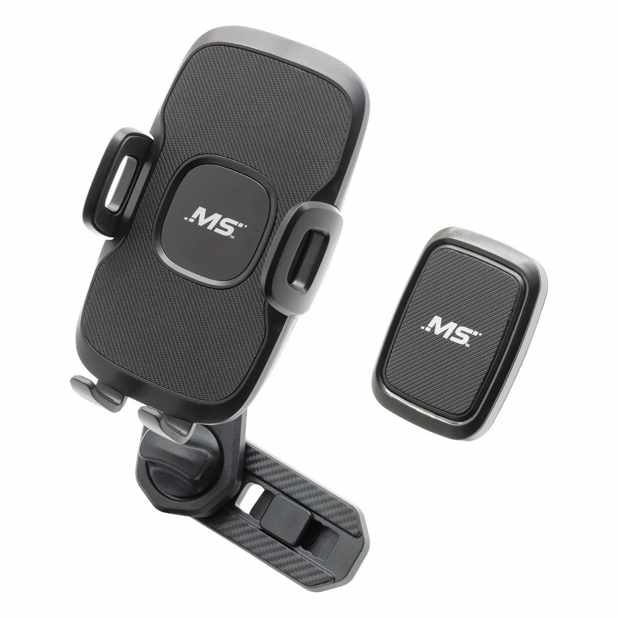 Vent Mount: Mobile Phone Mount, Mobile Phones/MP3 Players, Black, 2 5/8 in Overall Ht